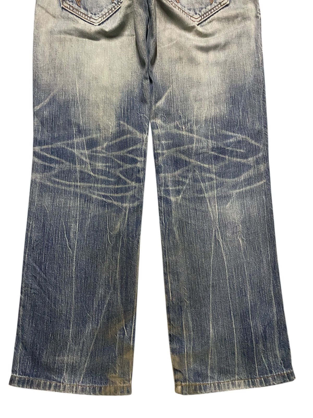 Edwin Vintage Japanese Brand Edwin Bluetrip Distressed Loose Jeans Size US 29 - 6 Thumbnail