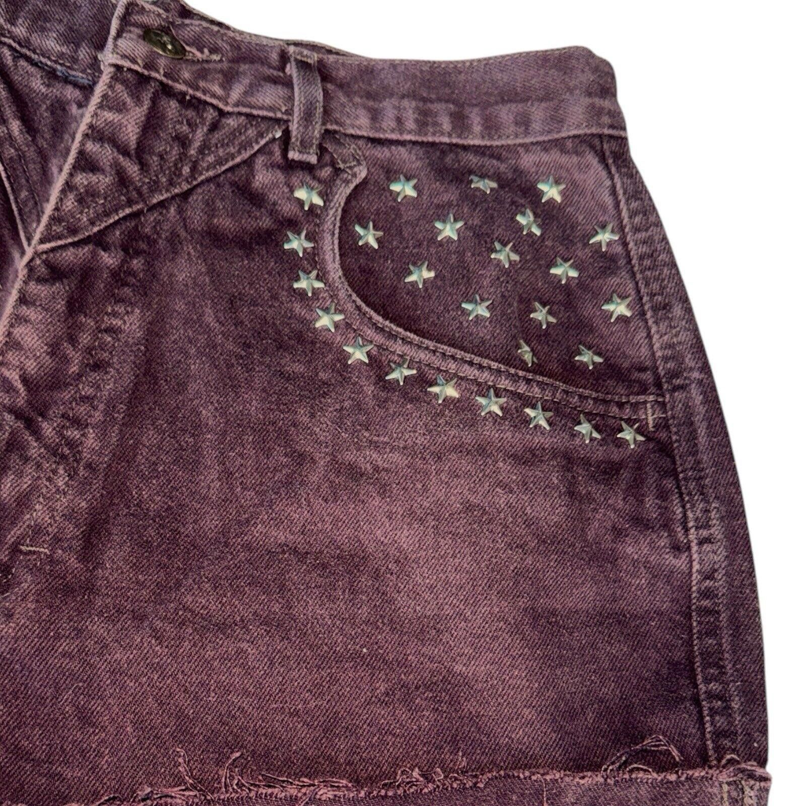 Roper Roper Bareback Star Studded Hi Rise Cut Off Shorts 13/14 Size 34" / US 12 / IT 48 - 3 Thumbnail