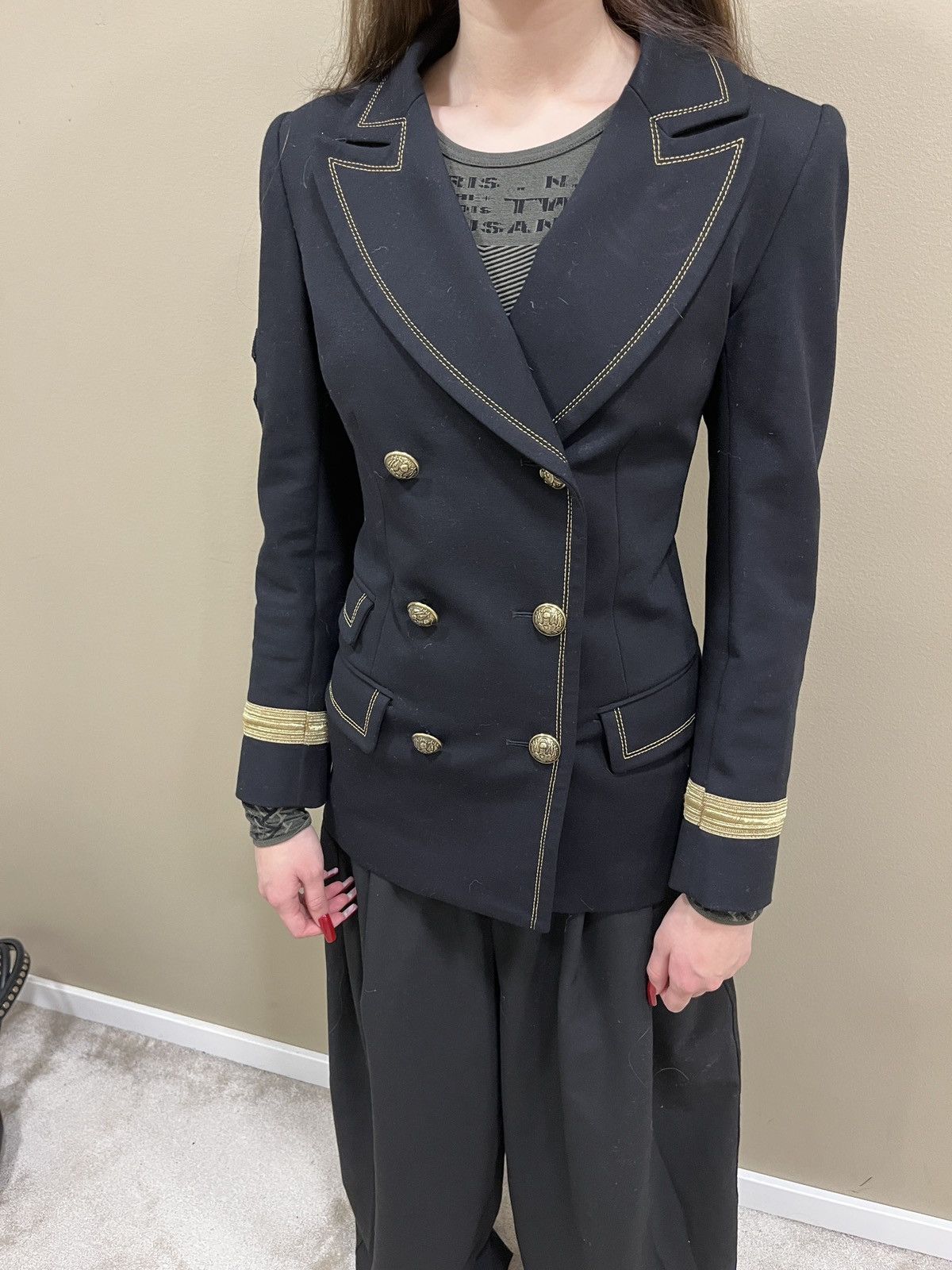 plein sud Plein Sud Vintage Military Napoleon Hussar Rare Jacket Size XS / US 0-2 / IT 36-38 - 14 Thumbnail
