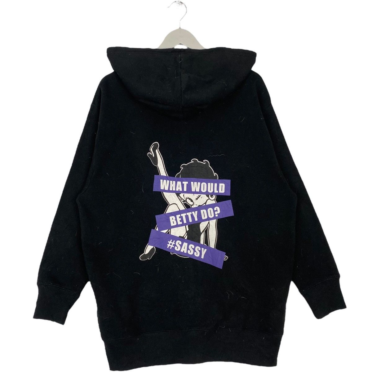 Other Vintage Betty Boop Hoodie Sweater Black Pullover Size L Size US L / EU 52-54 / 3 - 5 Thumbnail