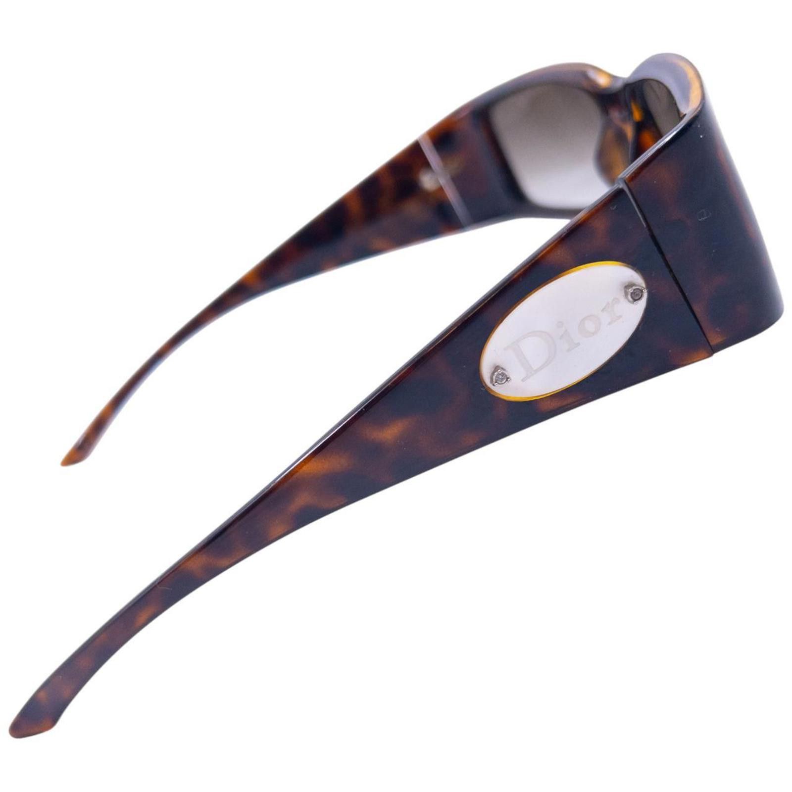 Dior Vintage Dior Tortoise Shell Diamonte Sunglasses Size ONE SIZE - 3 Thumbnail