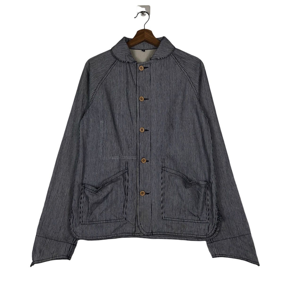 45rpm 🔥Vintage Chore Work Hickory Jacket Japan Made Issey Miyake Size US M / EU 48-50 / 2 - 1 Thumbnail
