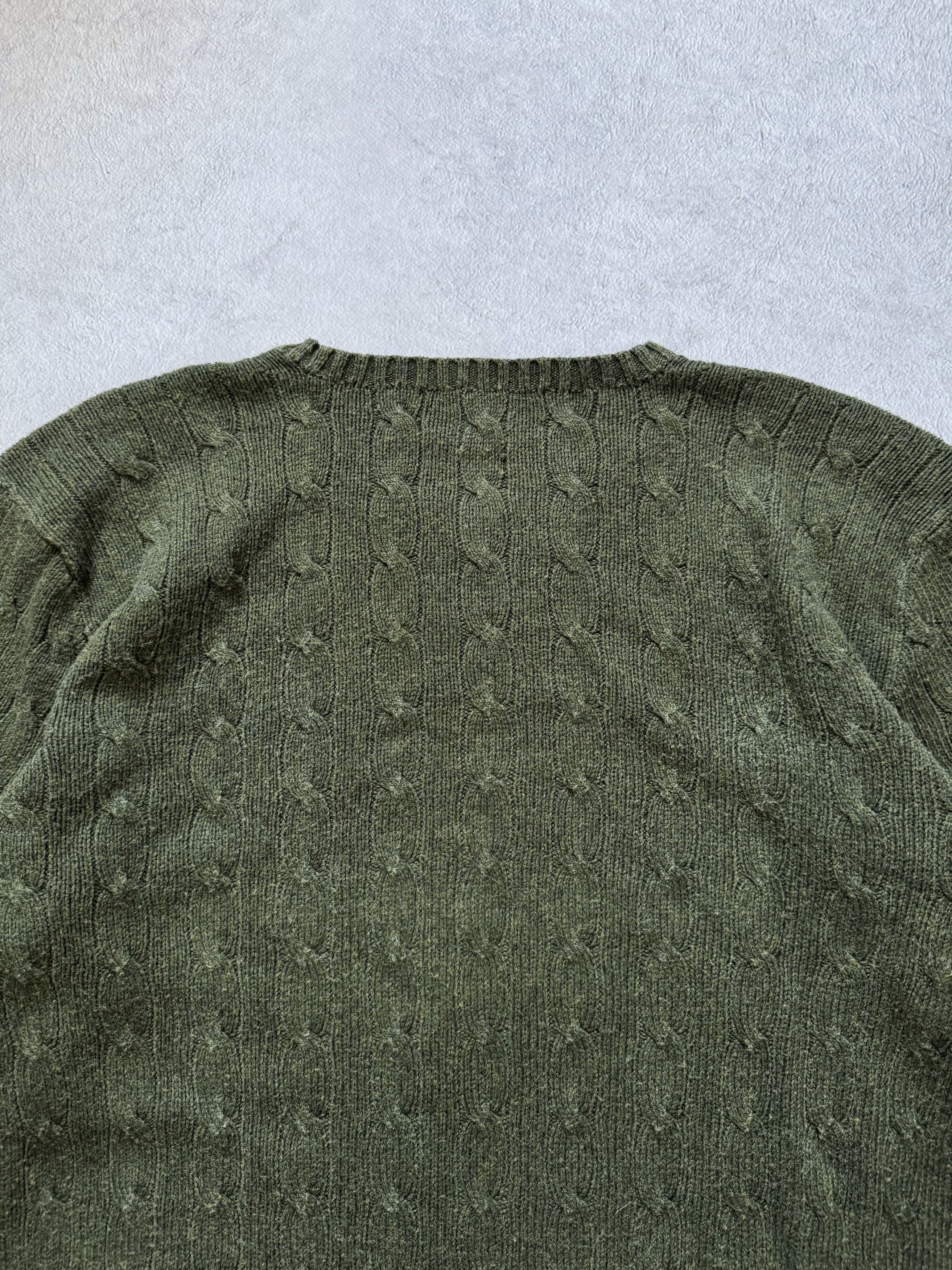 Polo Ralph Lauren Vintage Polo Ralph Lauren Tussah Silk Cable Knit Sweater Size US L / EU 52-54 / 3 - 10 Thumbnail