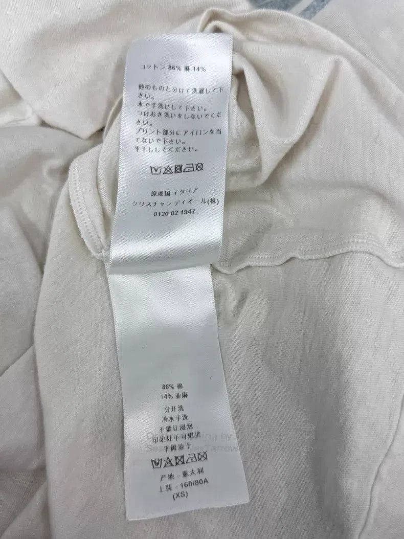 Dior Dior Beige letter print short-sleeved T-shirt Size XS / US 0-2 / IT 36-38 - 6 Thumbnail