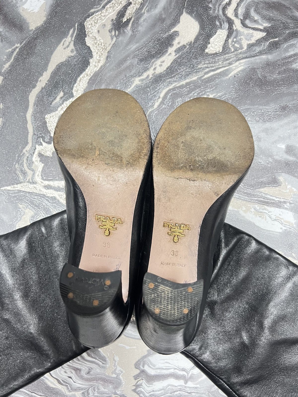 Prada Prada y2k Vintage Knee Heel Boots Size US 8 / IT 38 - 4 Thumbnail