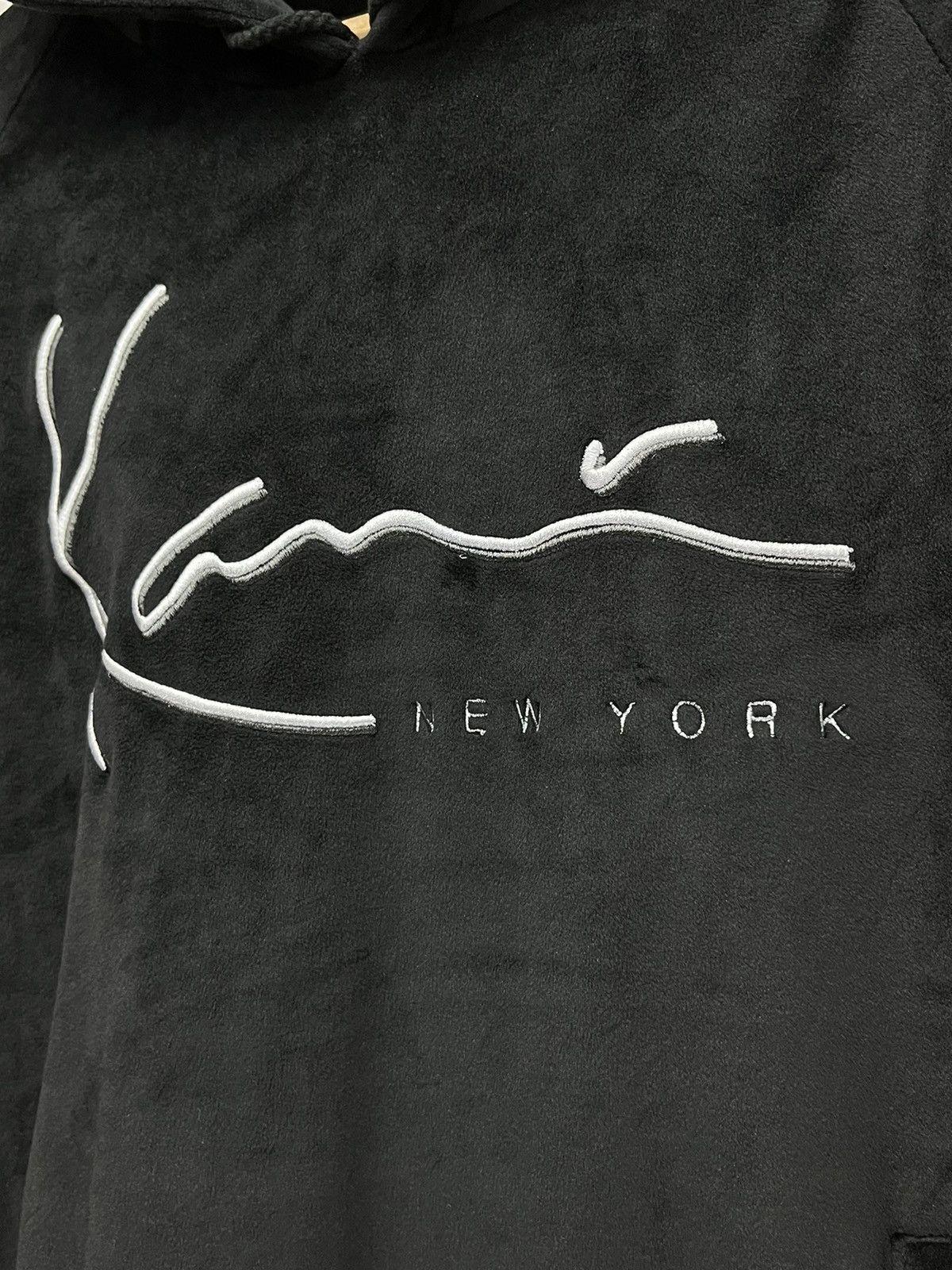 Karl Kani 90’s KARL KANI NEW YORK Luxury Poly-Velvet Signature Hoodie Size US S / EU 44-46 / 1 - 4 Thumbnail