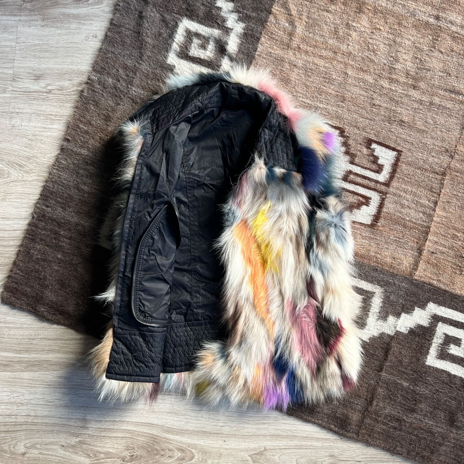 JET SET Jet Set Y2K Faux Fur Fairy Grunge Reversible Vest 9778AC Size S / US 4 / IT 40 - 6 Thumbnail
