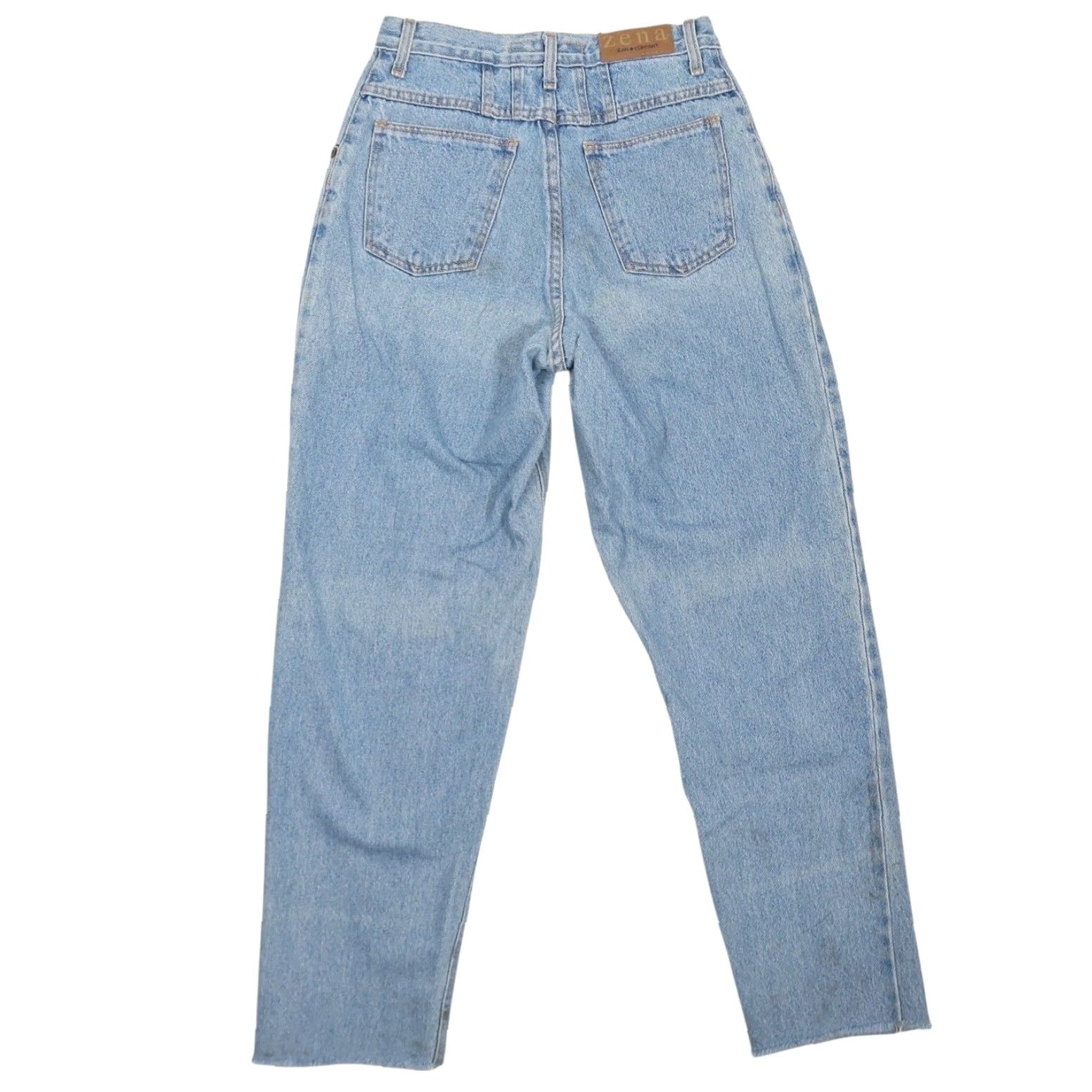 Vintage VINTAGE Zena Jeans 90s Light Wash High Rise Straight Leg 28" Womens 28" Regular 100% Cotton Denim 80s 90s Men’s? (rephrase) Size 28" / US 6 / IT 42 - 3 Thumbnail