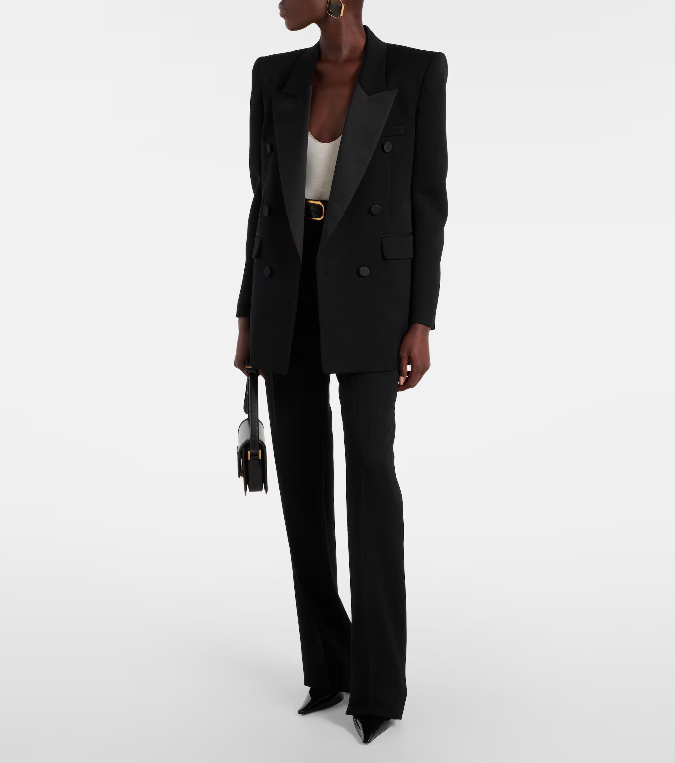 Saint Laurent Paris o1bcso1str1124 Jacket in Black Size US XL / EU 56 / 4 - 2 Thumbnail