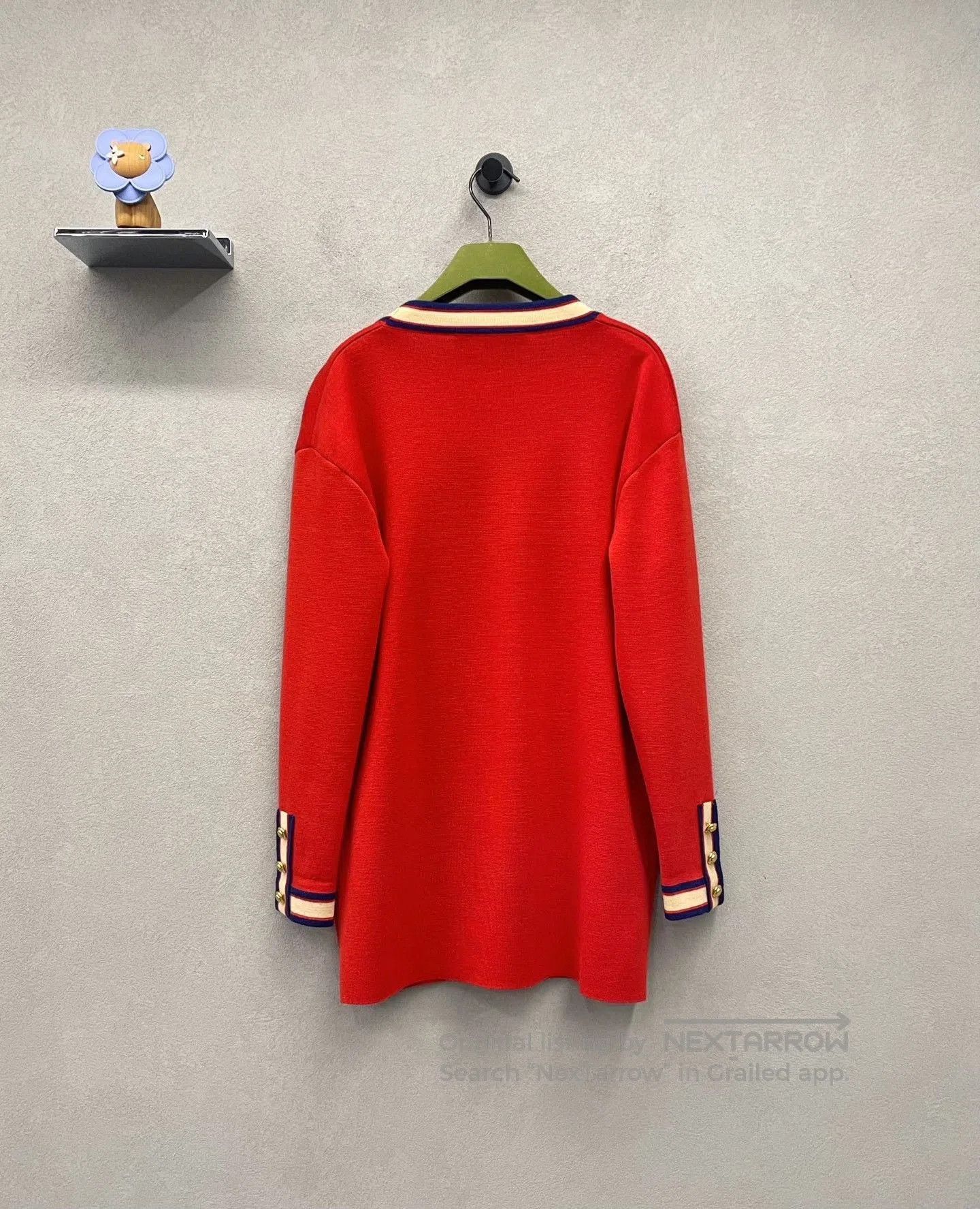 Gucci Gucci Red Knit Cardigan XXS. Size XXS / US 00 / IT 34 - 2 Thumbnail