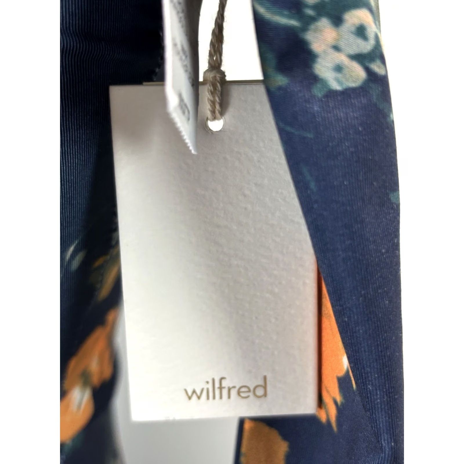 Vintage Wilfred Mira Floral Midi Dress XXS Women’s Mock Neck Stretch Modest Boho Size XXS / US 00 / IT 34 - 8 Thumbnail