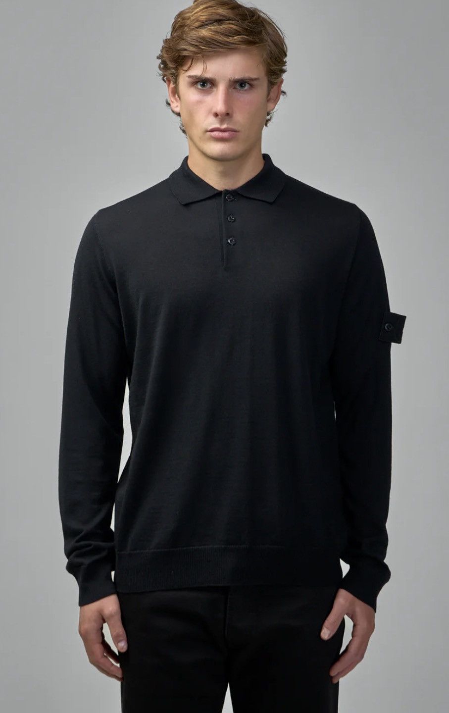 Stone Island Stone Island Ghost Wool Navy Blue Polo Shirt Sz L MSRP $525 Size US L / EU 52-54 / 3 - 2 Thumbnail
