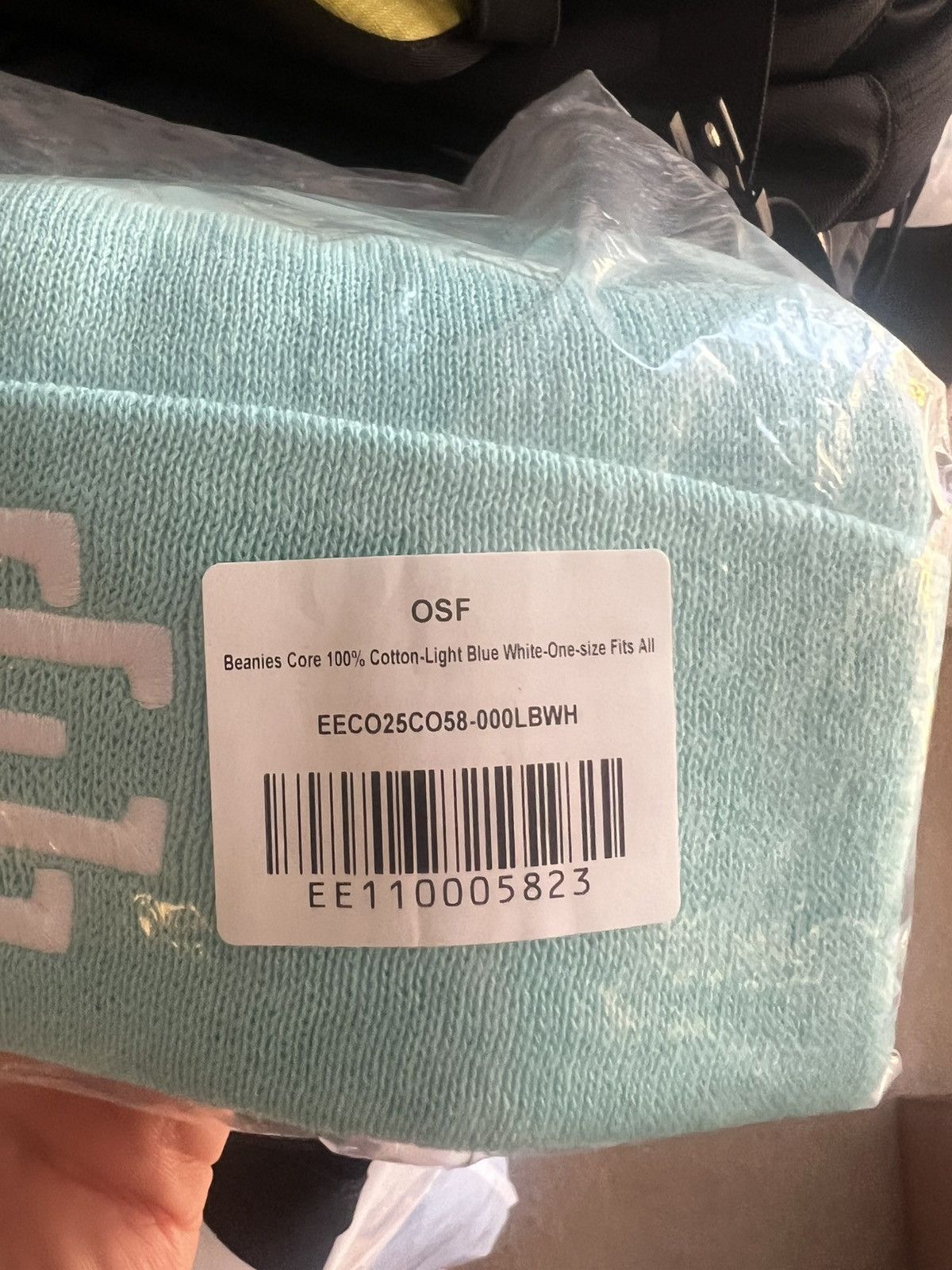 Eric Emanuel Eric Emanuel EE turquoise / tiffany winter hat beanie Size ONE SIZE - 2 Thumbnail