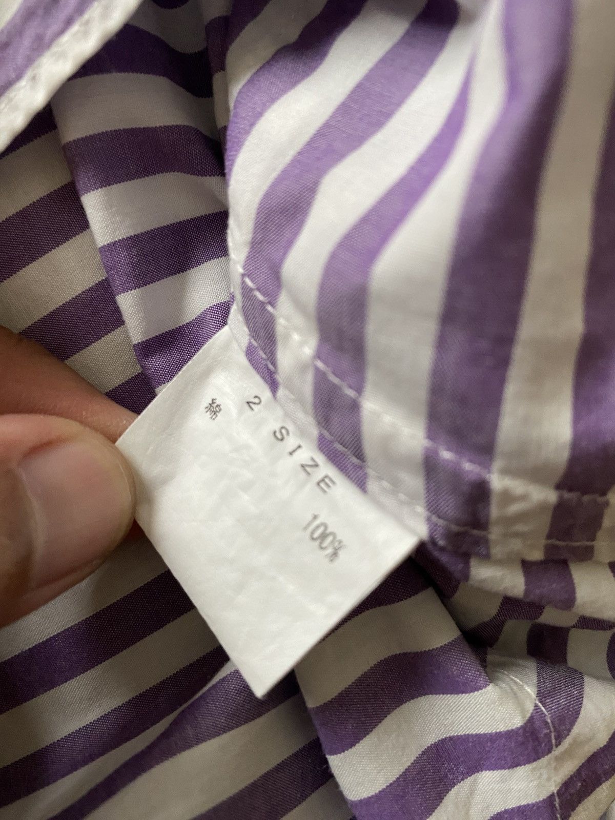 Frapbois × Issey Miyake Issey Miyake Frapbois Striped Hybrid Shirt Size US M / EU 48-50 / 2 - 5 Thumbnail
