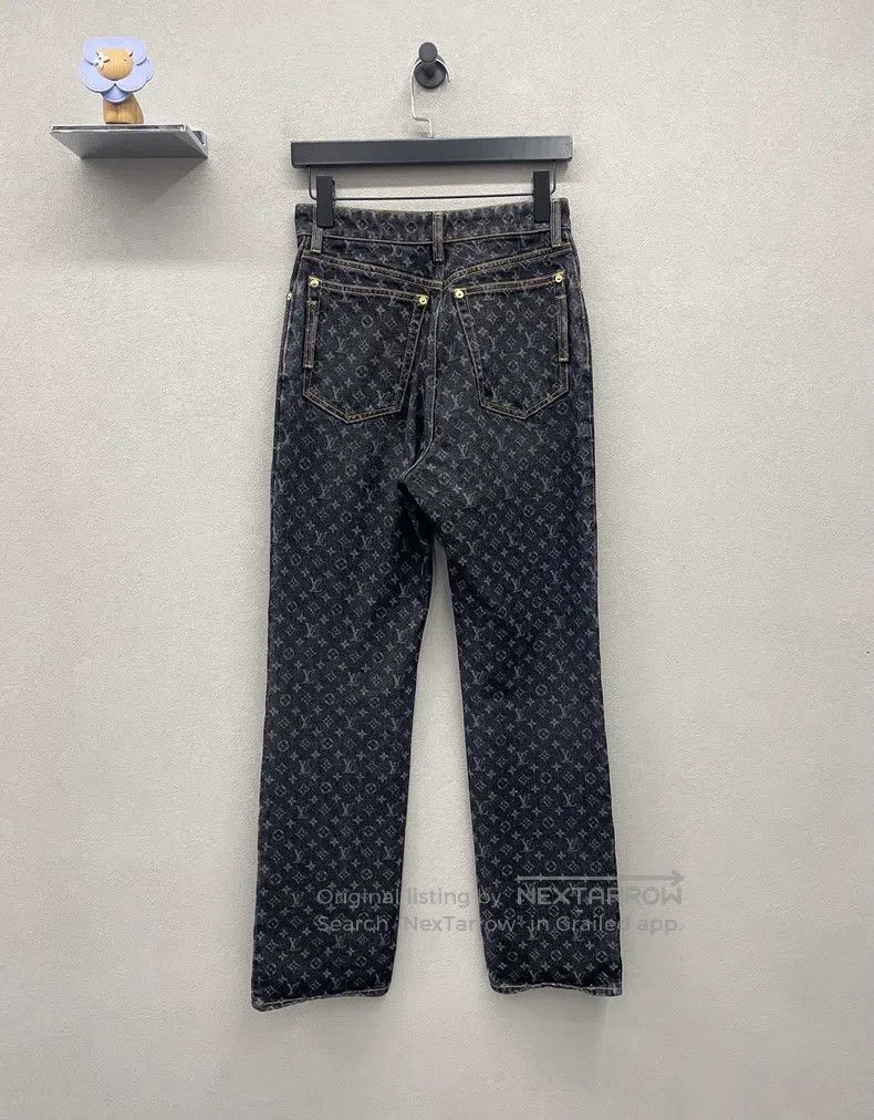 Louis Vuitton Louis Vuitton Black full print jeans Size US 36 / EU 52 - 2 Thumbnail