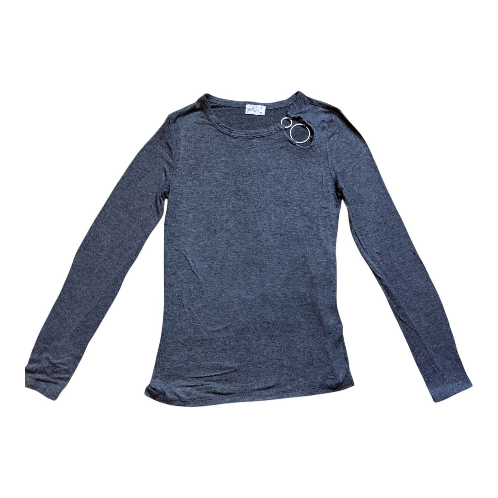 Other Women's Gray Long Sleeve Top, Medium, Glitz Size M / US 6-8 / IT 42-44 - 1 Preview