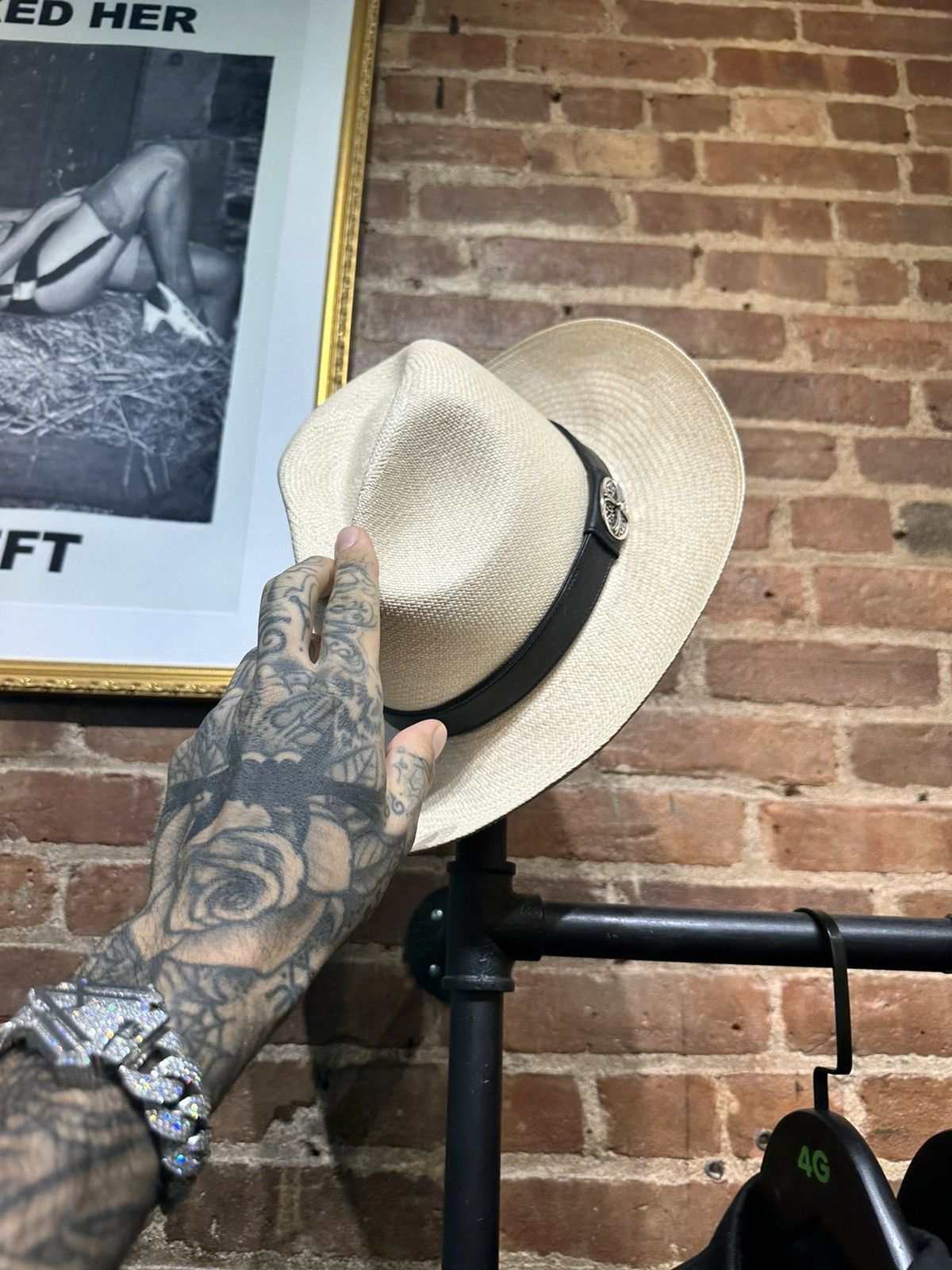 CHROME HEARTS EUROPEAN MAFIA GUNSLINGER HAT FEDORA 4Gseller