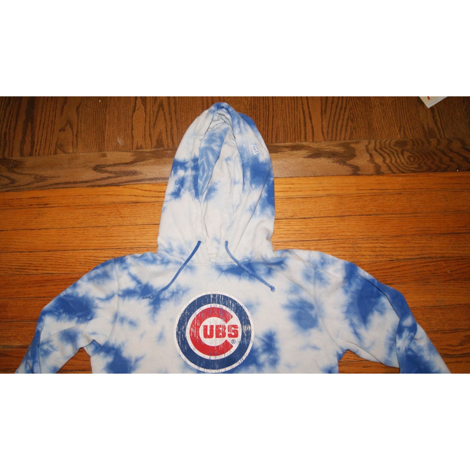 New Era Chicago Cubs New Era Blue White Tie Dye S Hoodie Sweatshirt Size US S / EU 44-46 / 1 - 2 Thumbnail