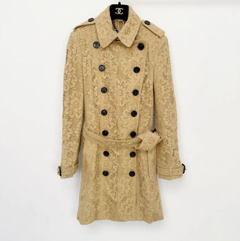 Burberry Burberry Lightweight Yellow Women's Trench Coat Size S / US 4 / IT 40 - 1 Thumbnail