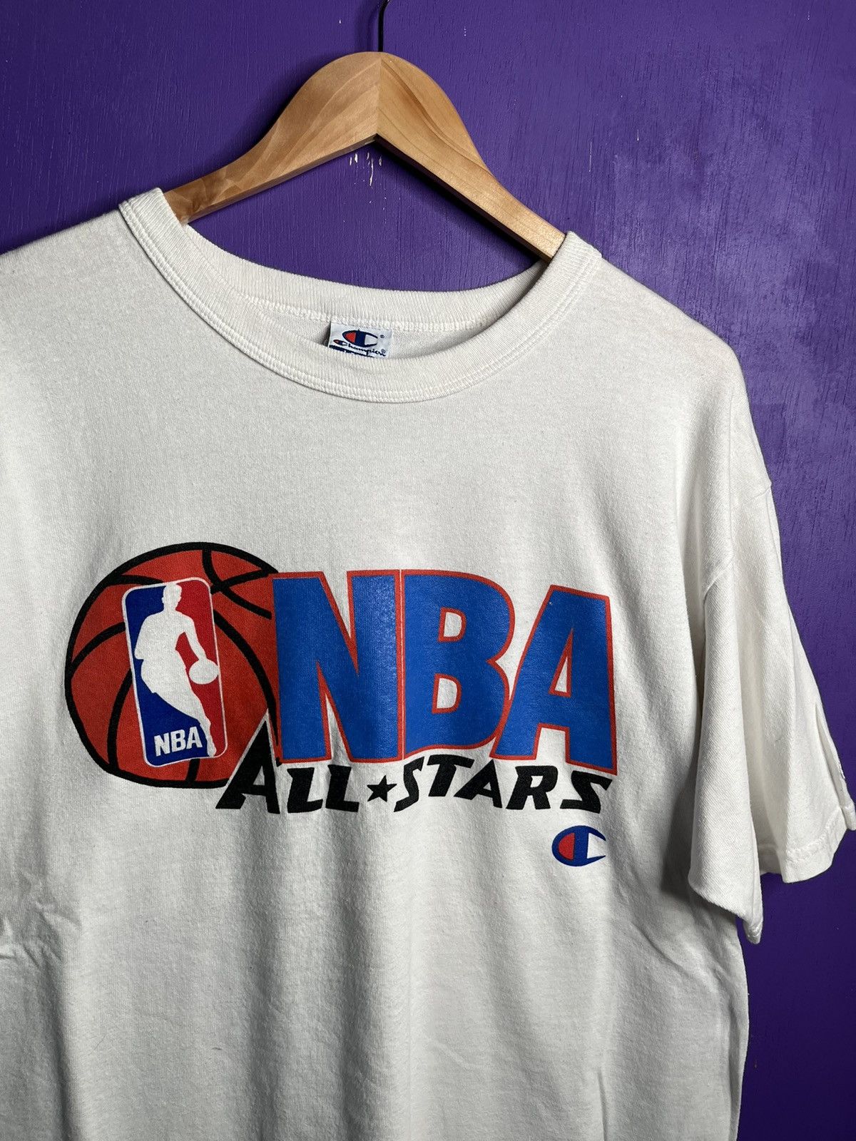 Champion × NBA × Vintage Vintage 90s Champion NBA all star game t-shirt Size US L / EU 52-54 / 3 - 3 Thumbnail