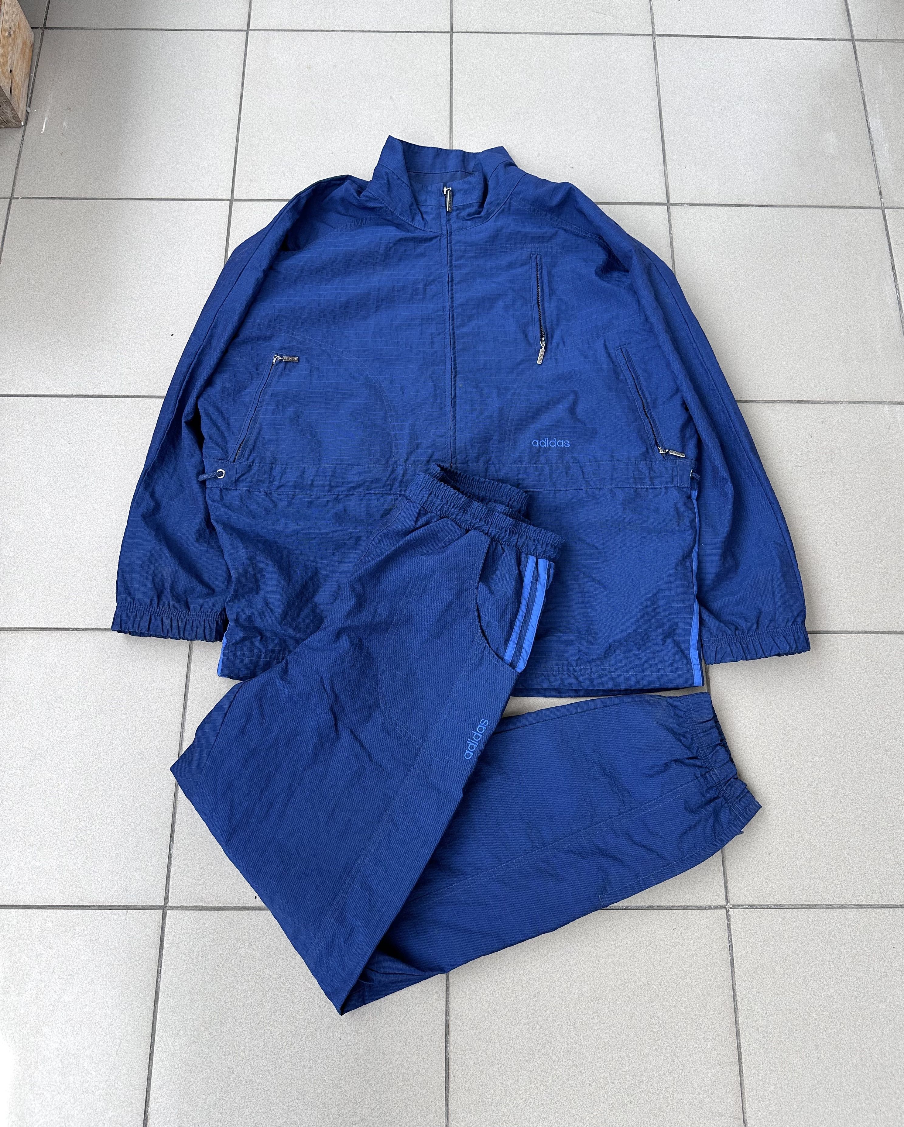 Adidas × Vintage Vintage Adidas Tracksuit set jacket + trousers 90s Size US L / EU 52-54 / 3 - 1 Thumbnail