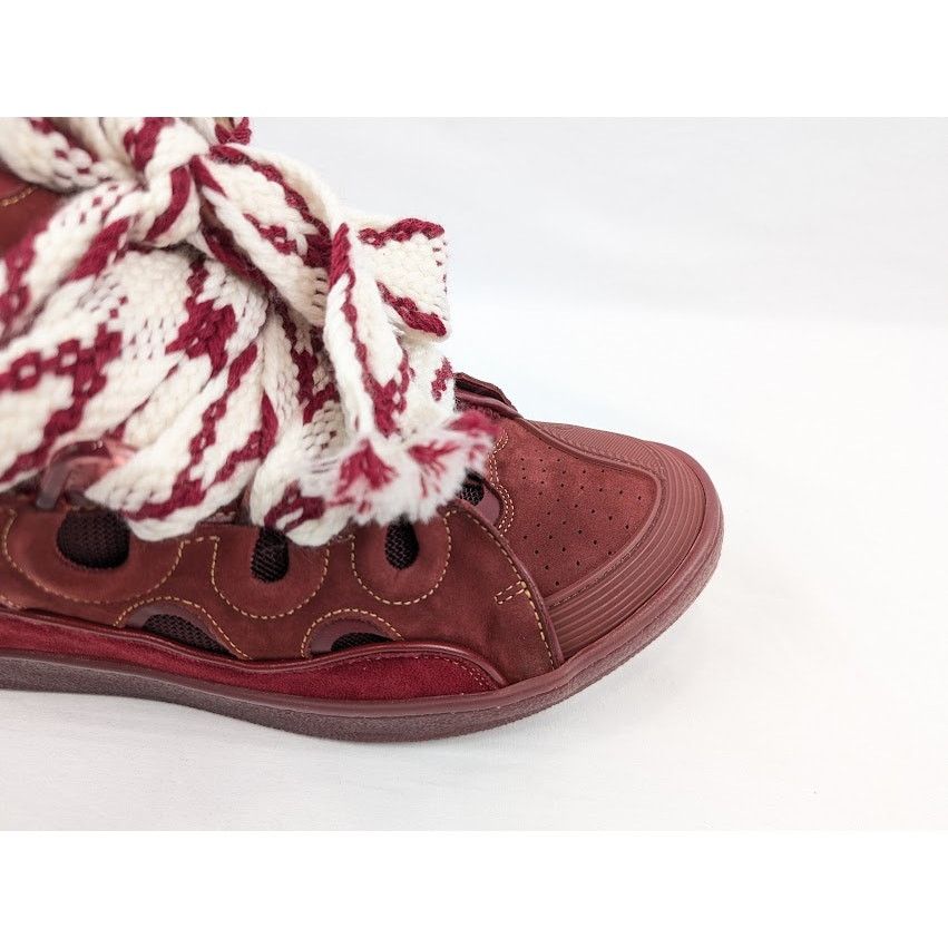 Lanvin o1rshd1 Curb Sneakers in Burgandy Size US 11 / EU 44 - 3 Thumbnail