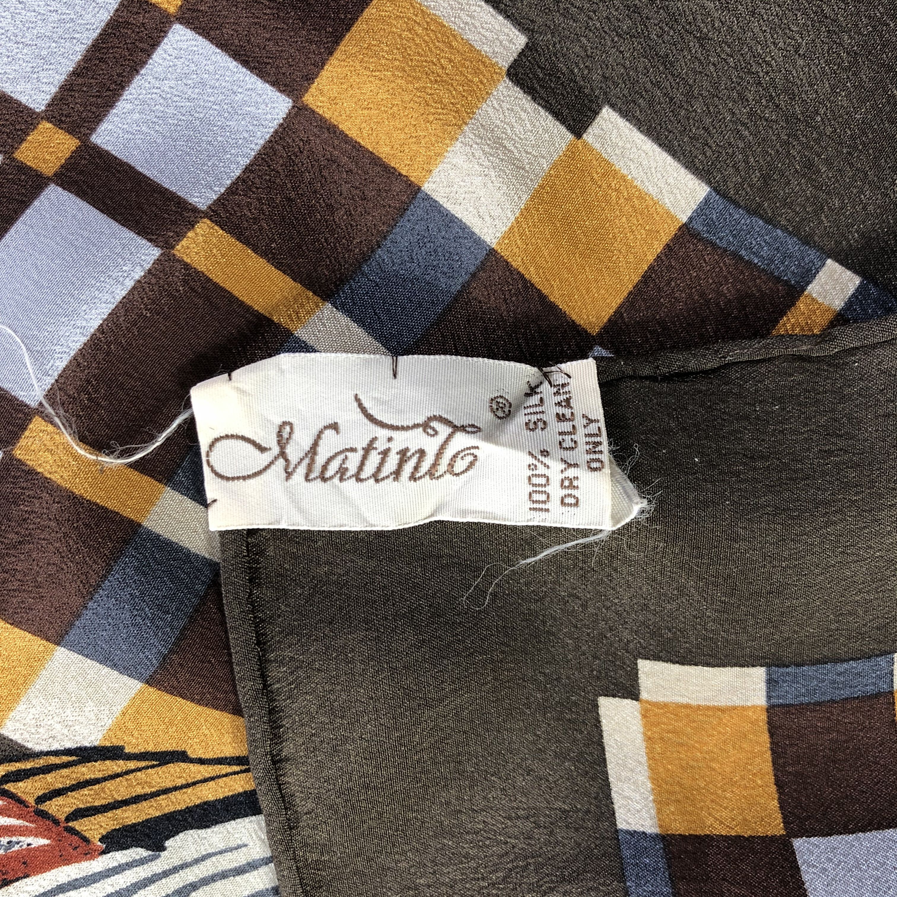 Vintage Vintage Matinlo Silk Scarf Size ONE SIZE - 5 Thumbnail
