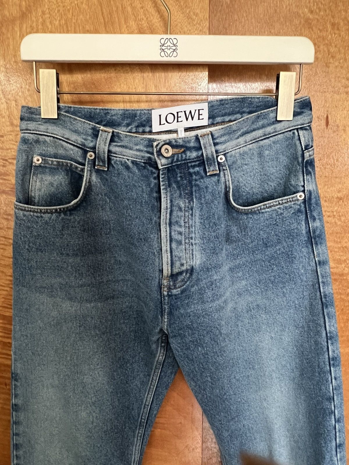 Loewe LOEWE Blue Tie Cut Panel Denim Trousers/ Straight Size US 30 / EU 46 - 2 Thumbnail