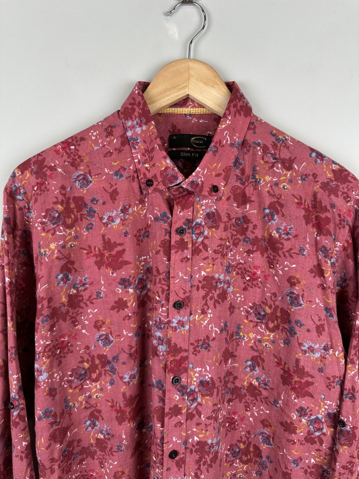 Just Cavalli Just Cavalli Flowers Print Shirt Button Up Size US XL / EU 56 / 4 - 3 Thumbnail