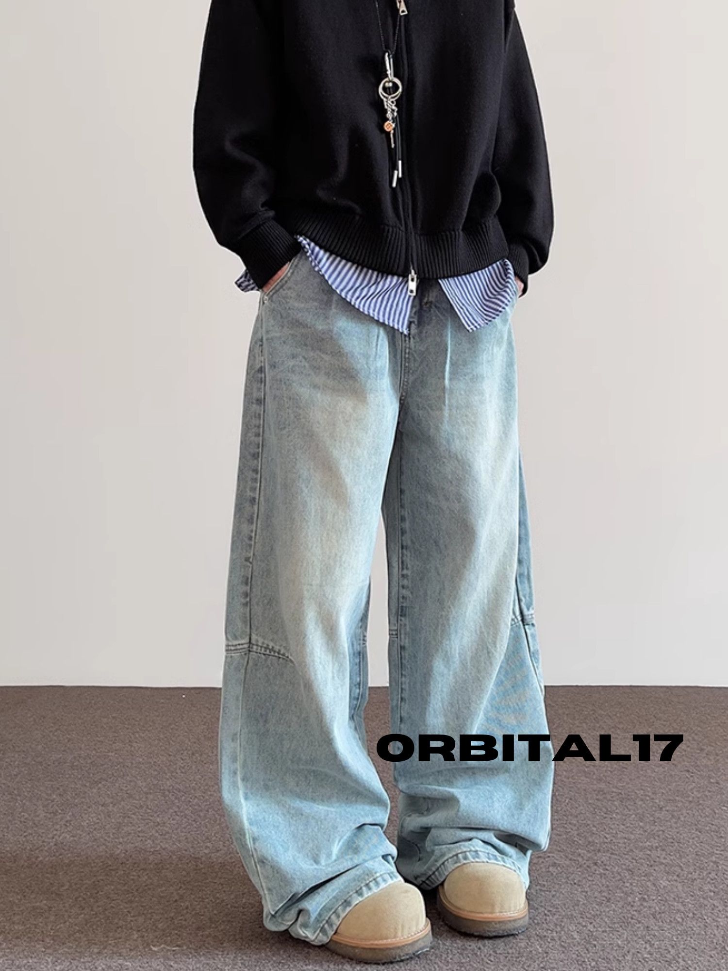 Jean × Vintage Baggy Flare Denim Jeans Size US 30 / EU 46 - 1 Thumbnail