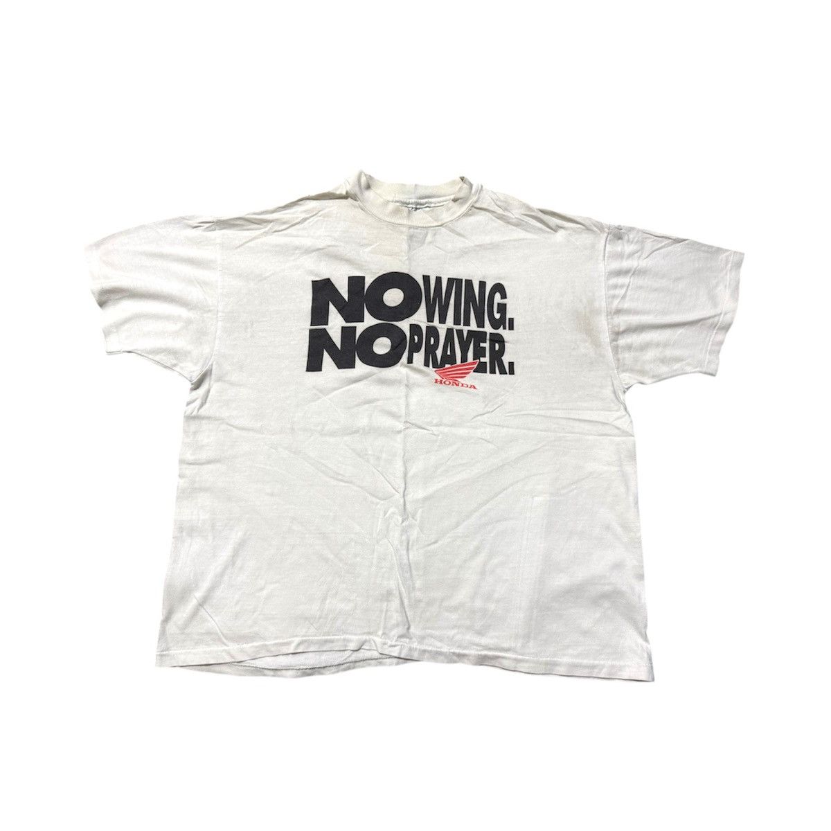 Honda × Vintage Vintage 90s Honda the Red Riders T-Shirt Racing Size US XL / EU 56 / 4 - 1 Thumbnail
