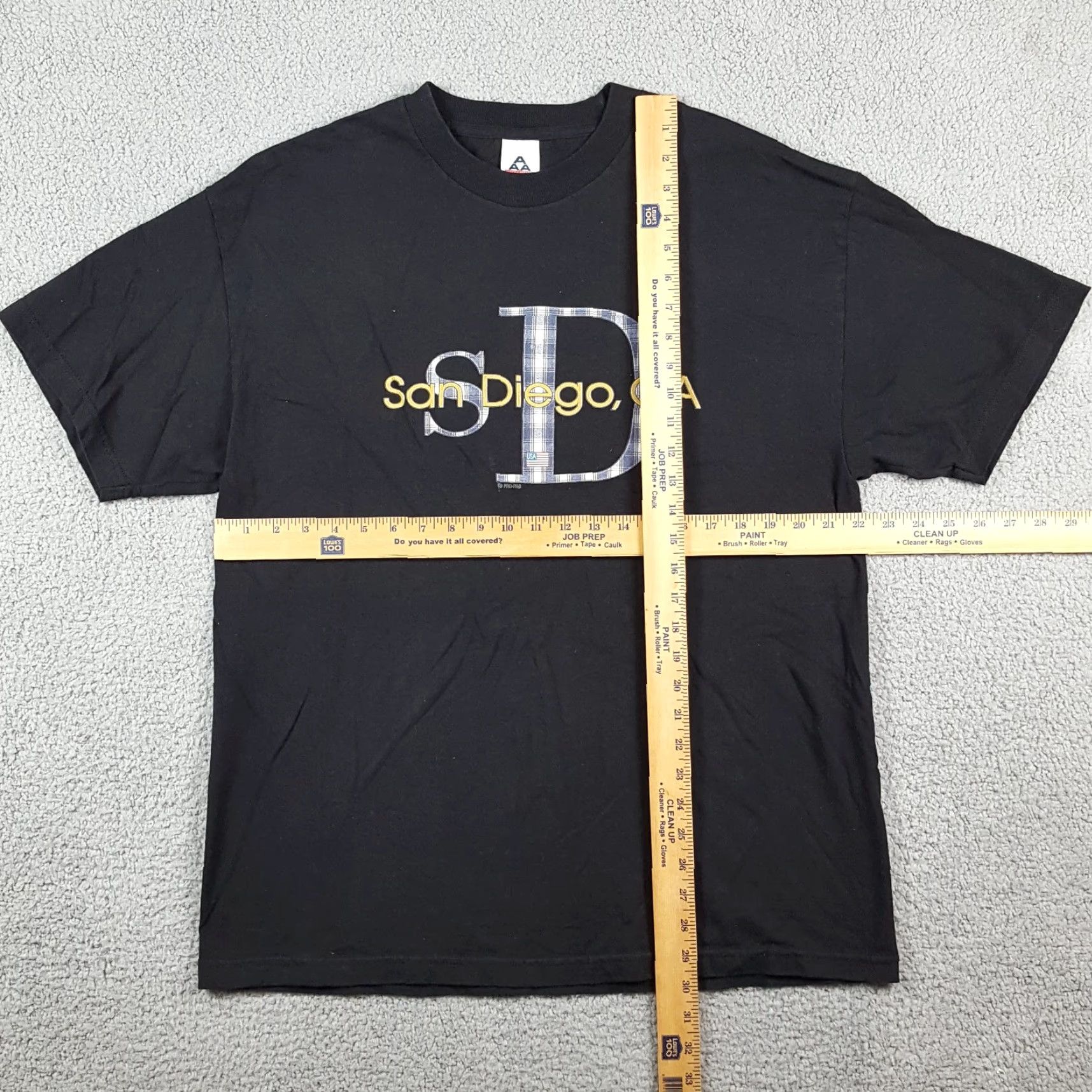 Vintage VINTAGE Sand Diego CA California Plaid Logo T-Shirt Mens XL Black Short Sleeve Crew Neck Cotton Embroidered 90s 00s Grunge USA Vintage Size US XL / EU 56 / 4 - 6 Thumbnail