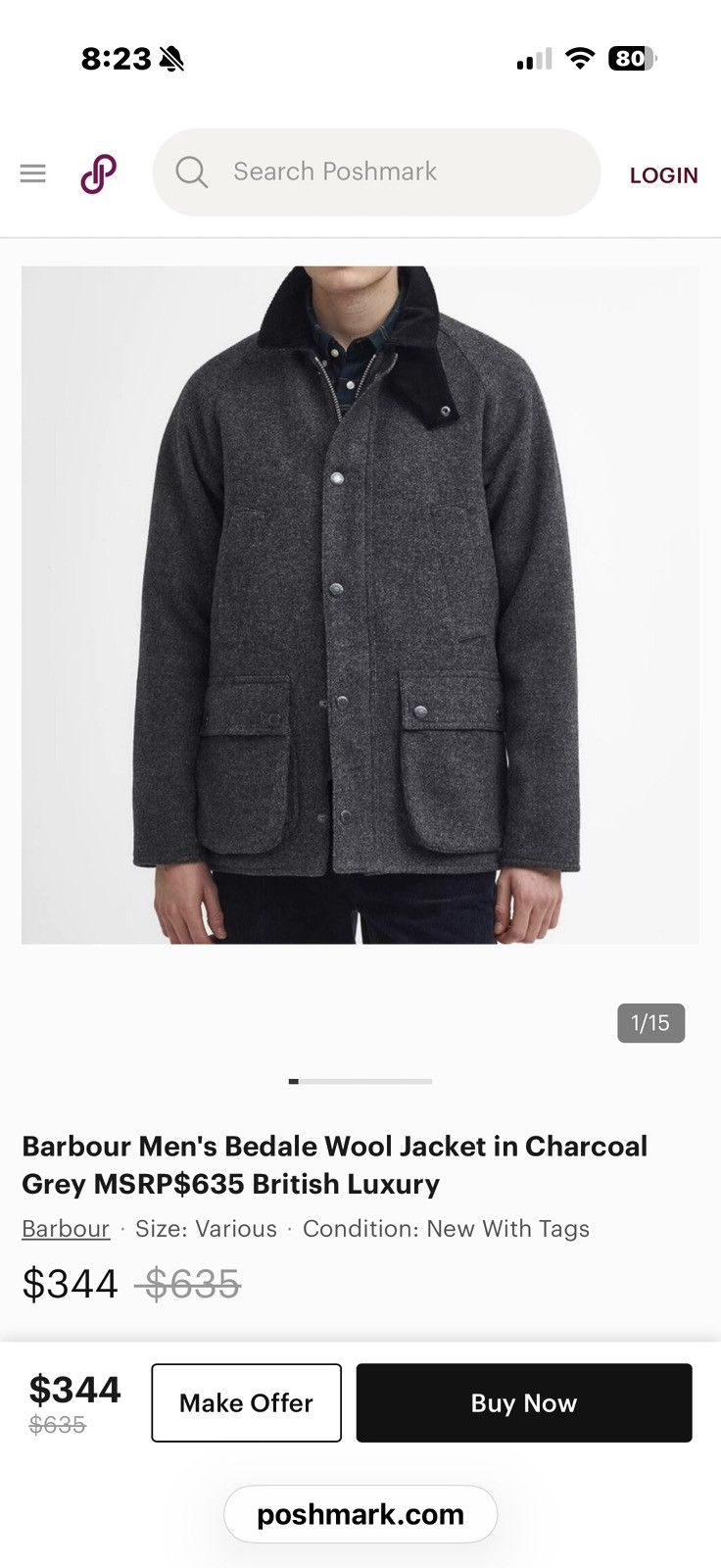 Barbour Barbour Bedale Wool Size US XXL / EU 58 / 5 - 4 Thumbnail