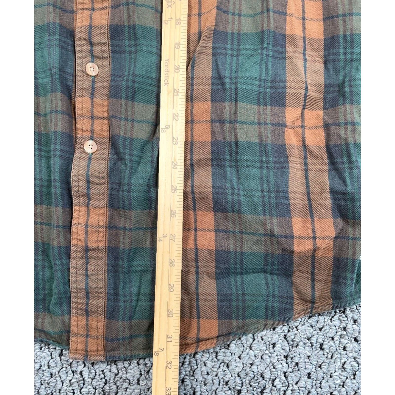 Roper VINTAGE Roper Plaid Button-Up Shirt Adult 2XL Green Brown Long Sleeve Cowboy Retro Mens Size US XXL / EU 58 / 5 - 7 Thumbnail