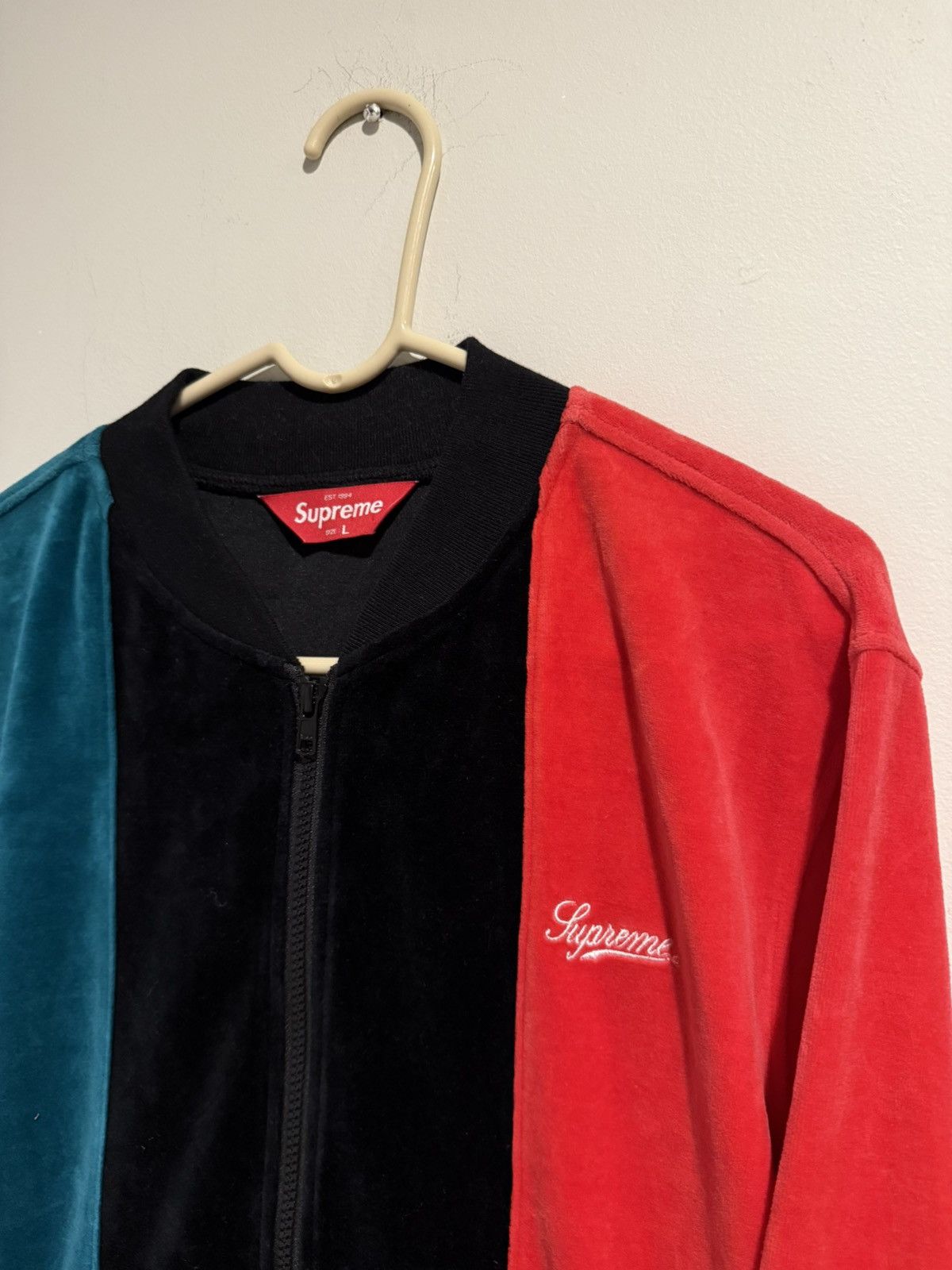 Supreme Supreme Velour Zip Up Jacket Size US L / EU 52-54 / 3 - 3 Thumbnail