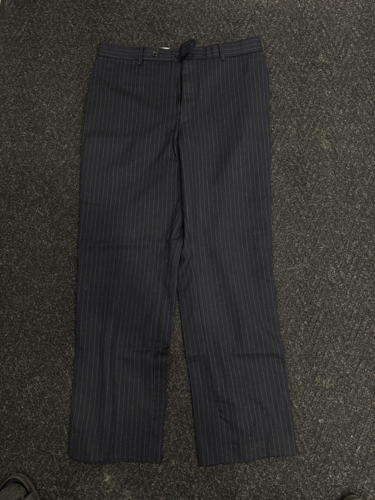 Vintage Navy Pinstriped Trousers Size US 32 / EU 48 - 1 Thumbnail