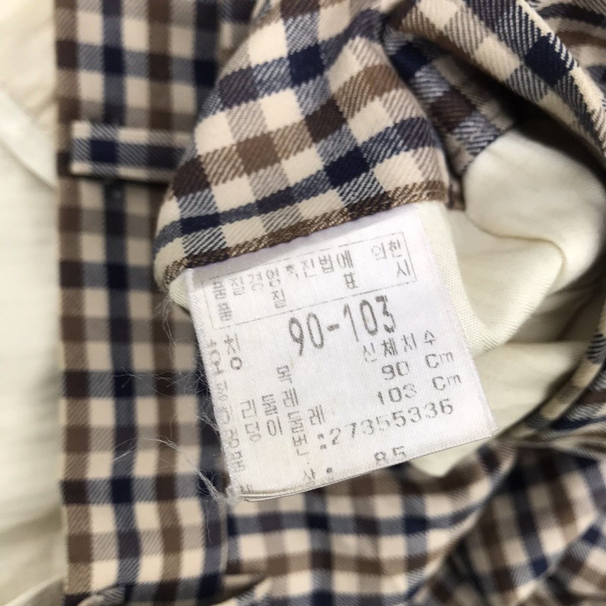 Aquascutum × Other UK × Vintage Aquascutum of london Winster Club Check Trouser Long Pants Size US 34 / EU 50 - 9 Thumbnail