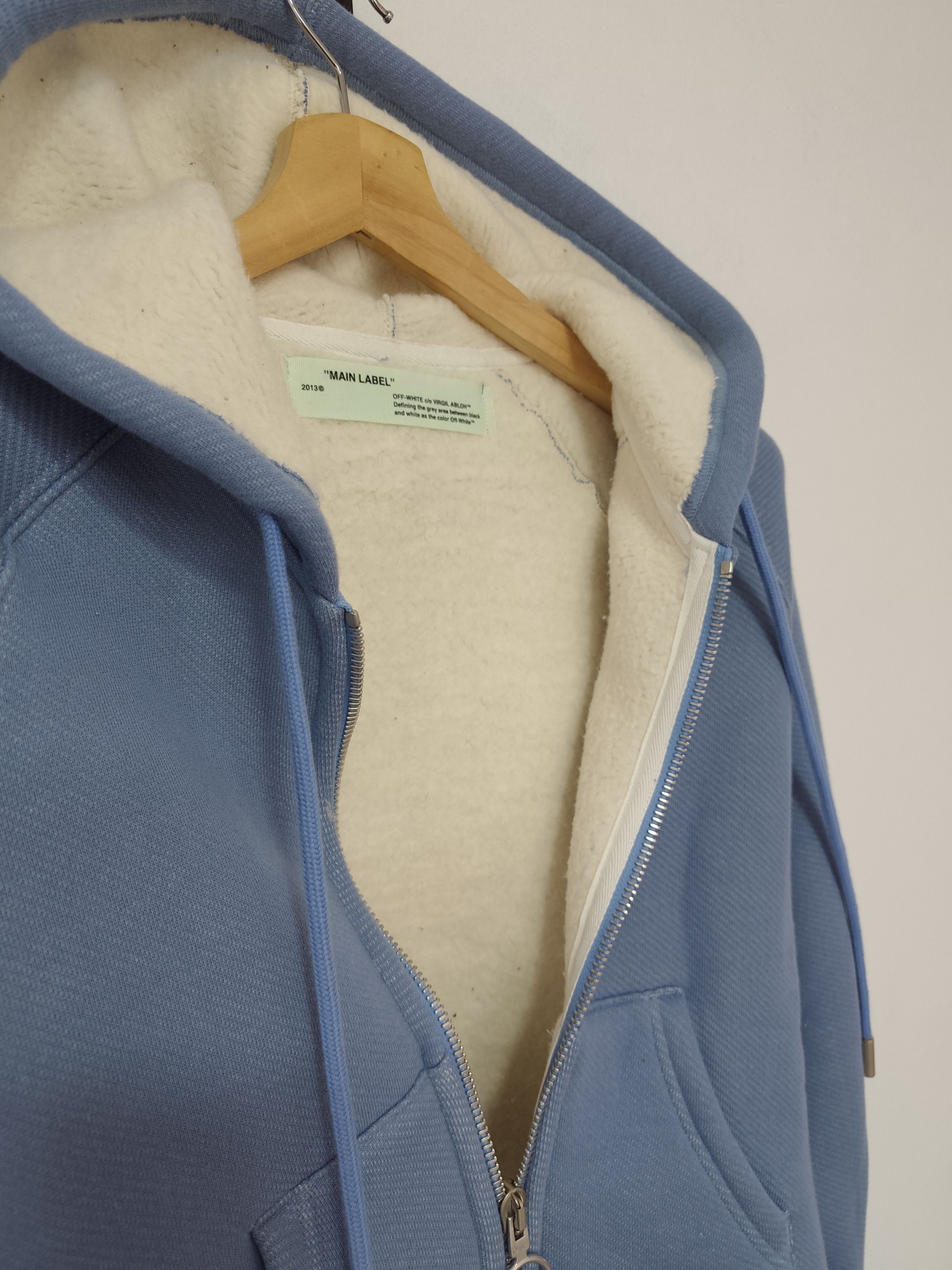 Off-White Off-White "Sherpa-Lined Crop Hoodie" Size S / US 4 / IT 40 - 2 Thumbnail