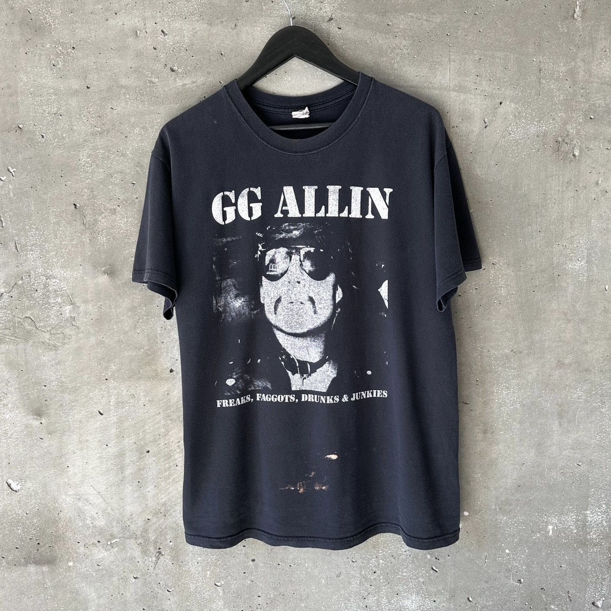 Band Tees GG ALLIN Portrait T-Shirt Size US M / EU 48-50 / 2 - 3 Thumbnail