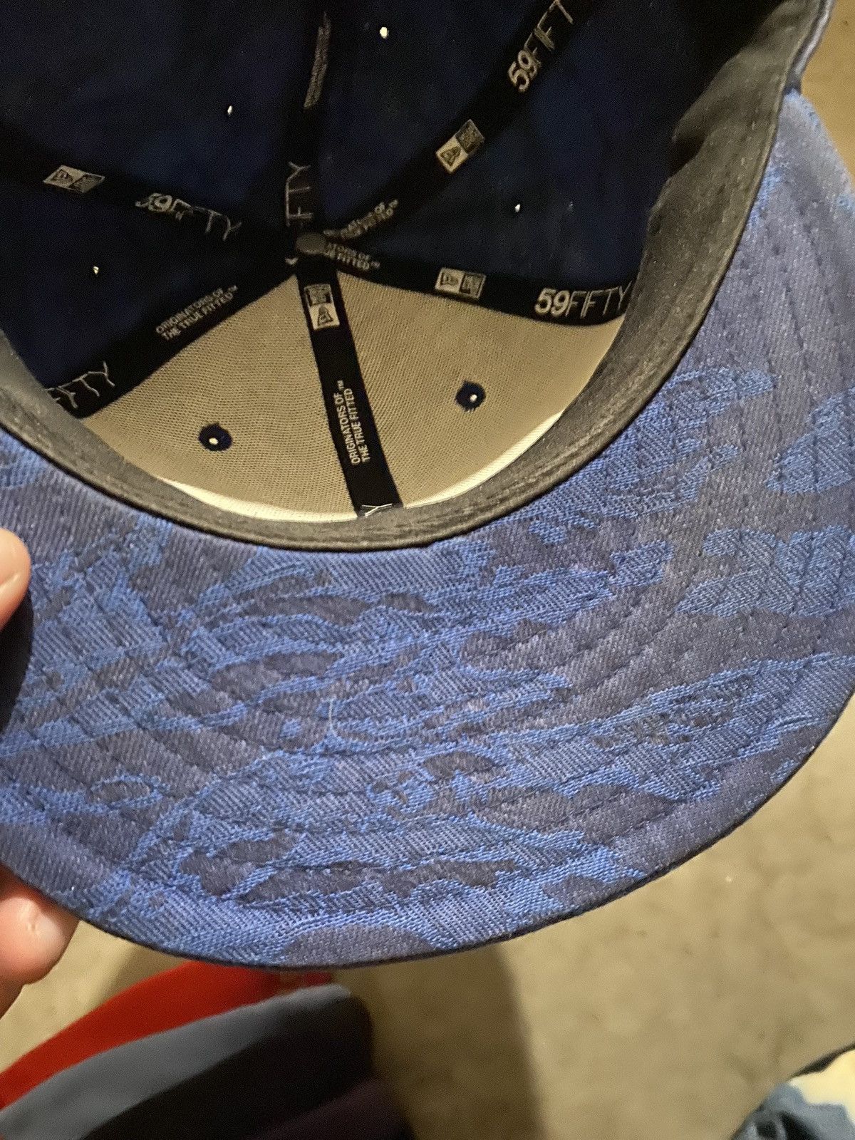 New Era × Supreme Supreme Hat New Era 7 3/8 Blue Box Logo Size ONE SIZE - 6 Thumbnail