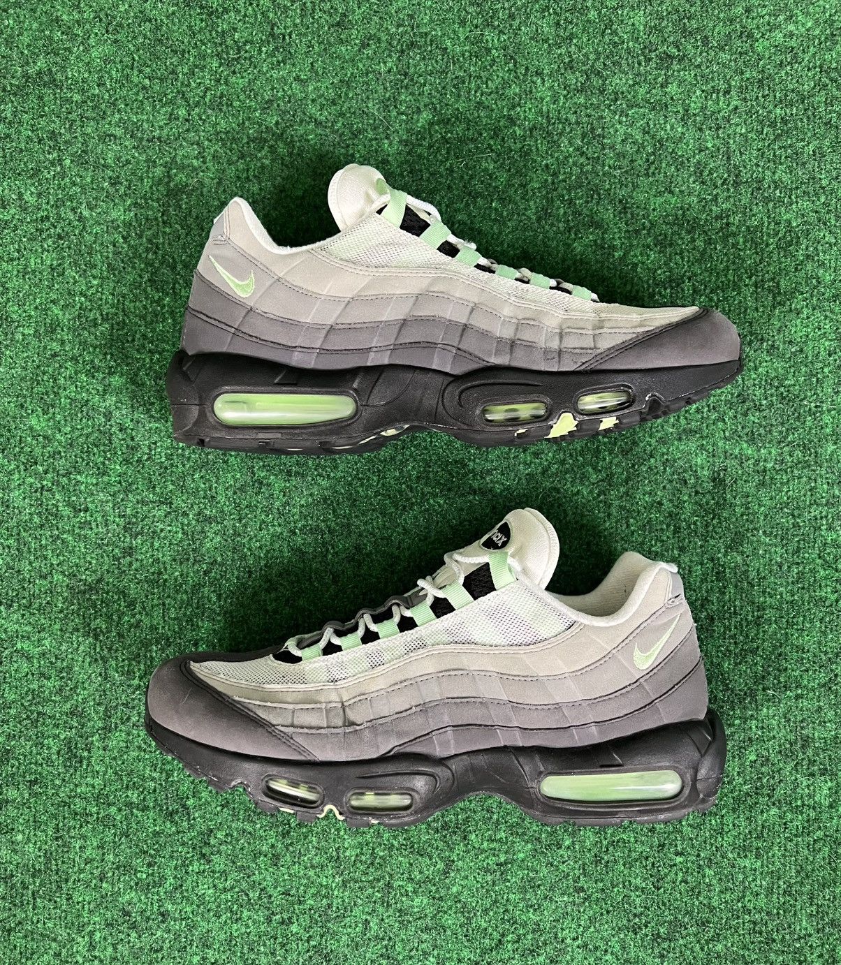 Nike Nike Air Max 95 Fresh Mint White Granite Dust Grey Size 12 Size US 12 / EU 45 - 2 Thumbnail
