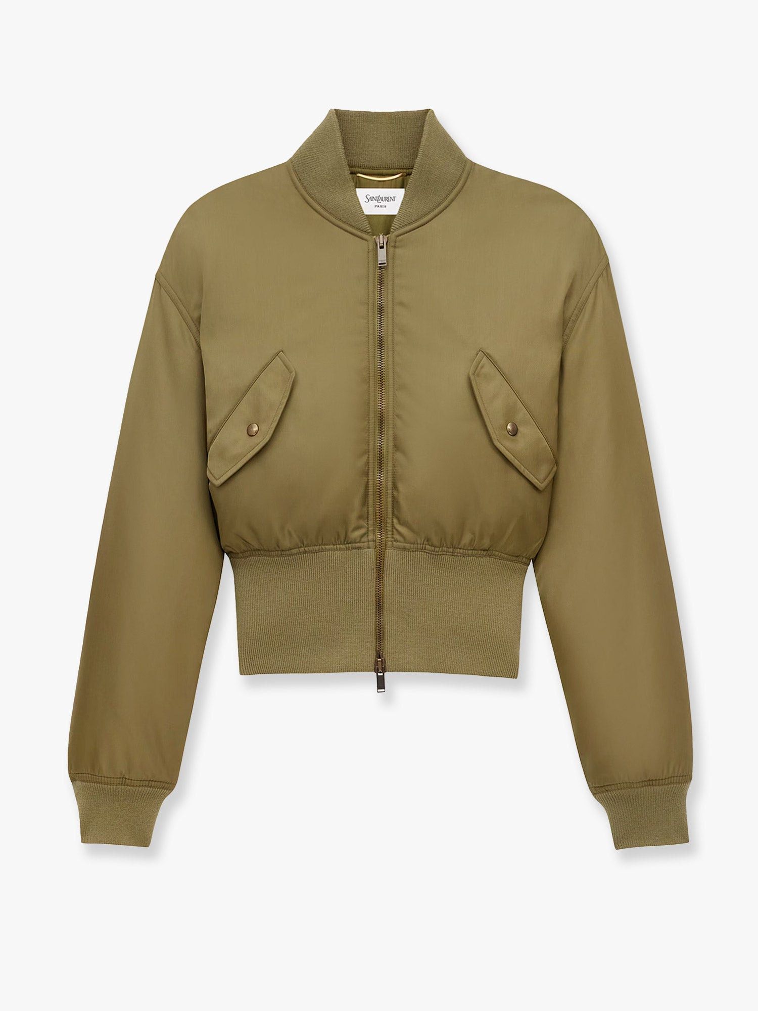 ジャケット Saint Laurent Cropped nylon jacket with padding Saint Laurent Paris Cropped Nylon Jacket With Padding | Grailed