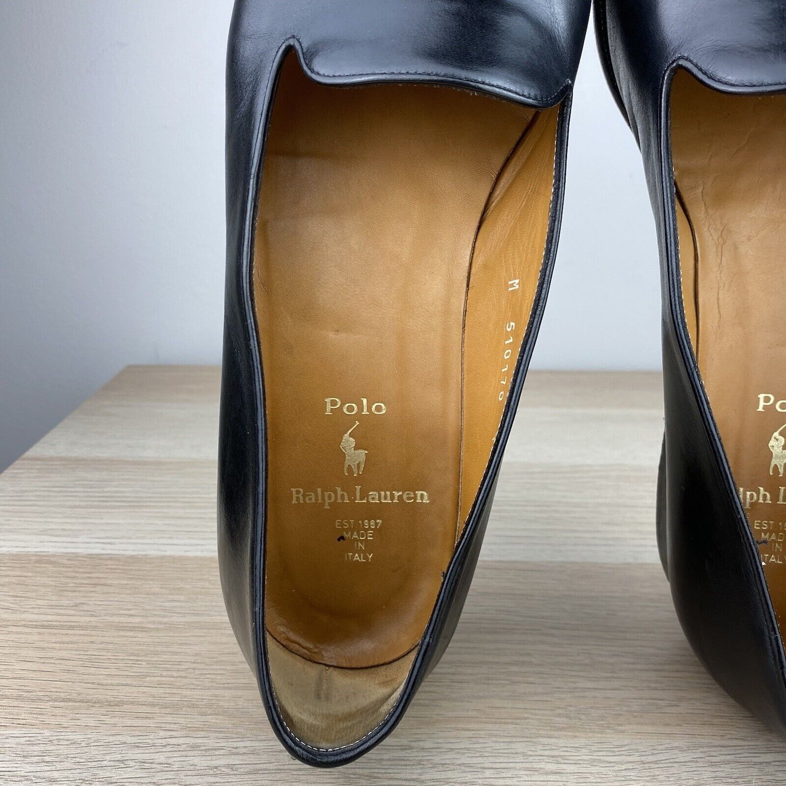Polo Ralph Lauren Polo Ralph Lauren Tuxedo Opera Loafers 11.5D Black Leather Size US 11.5 / EU 44-45 - 10 Thumbnail