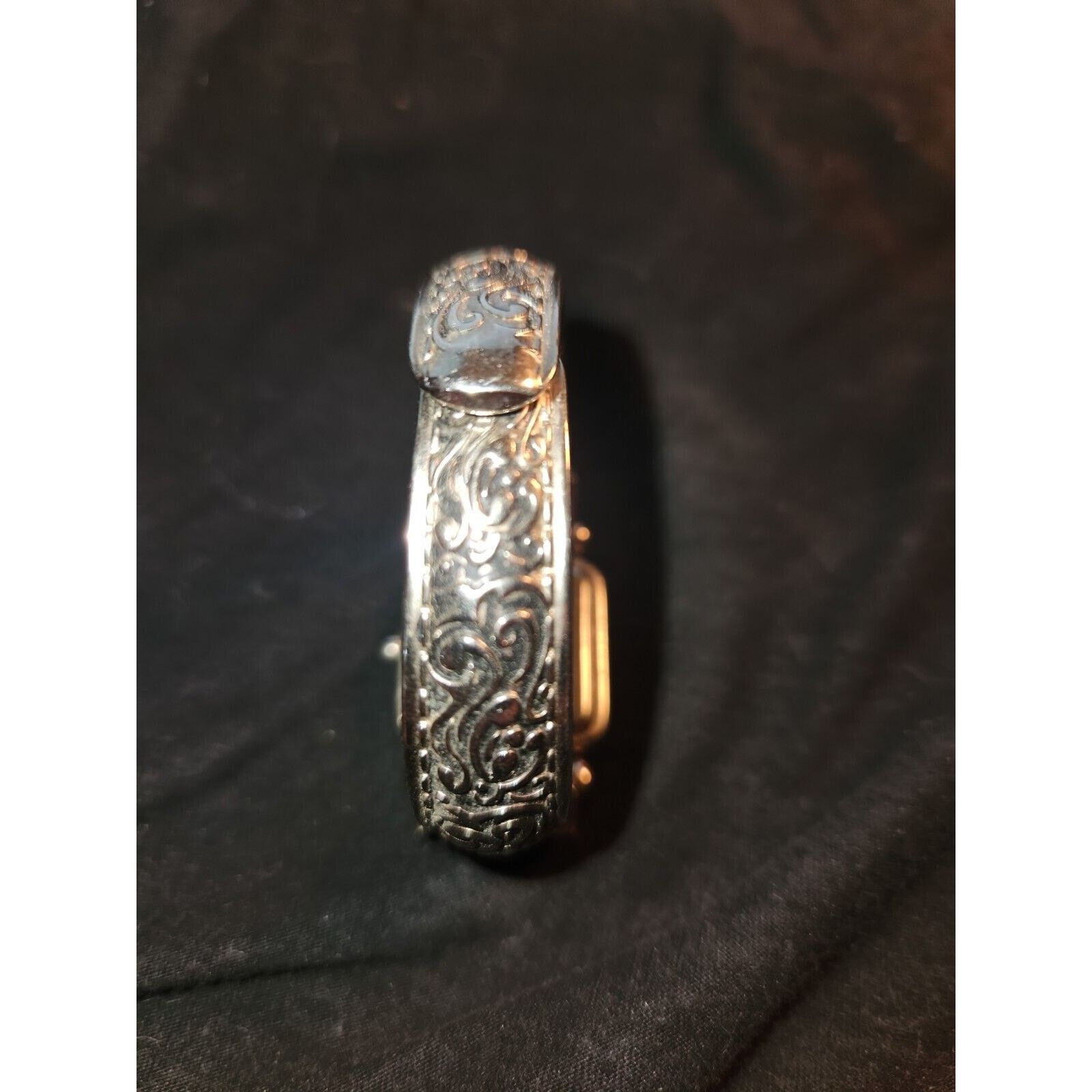 Lafayette 148 Lafayette Japan silver Cuff Vtg Retro Stainless new battery Size ONE SIZE - 5 Thumbnail