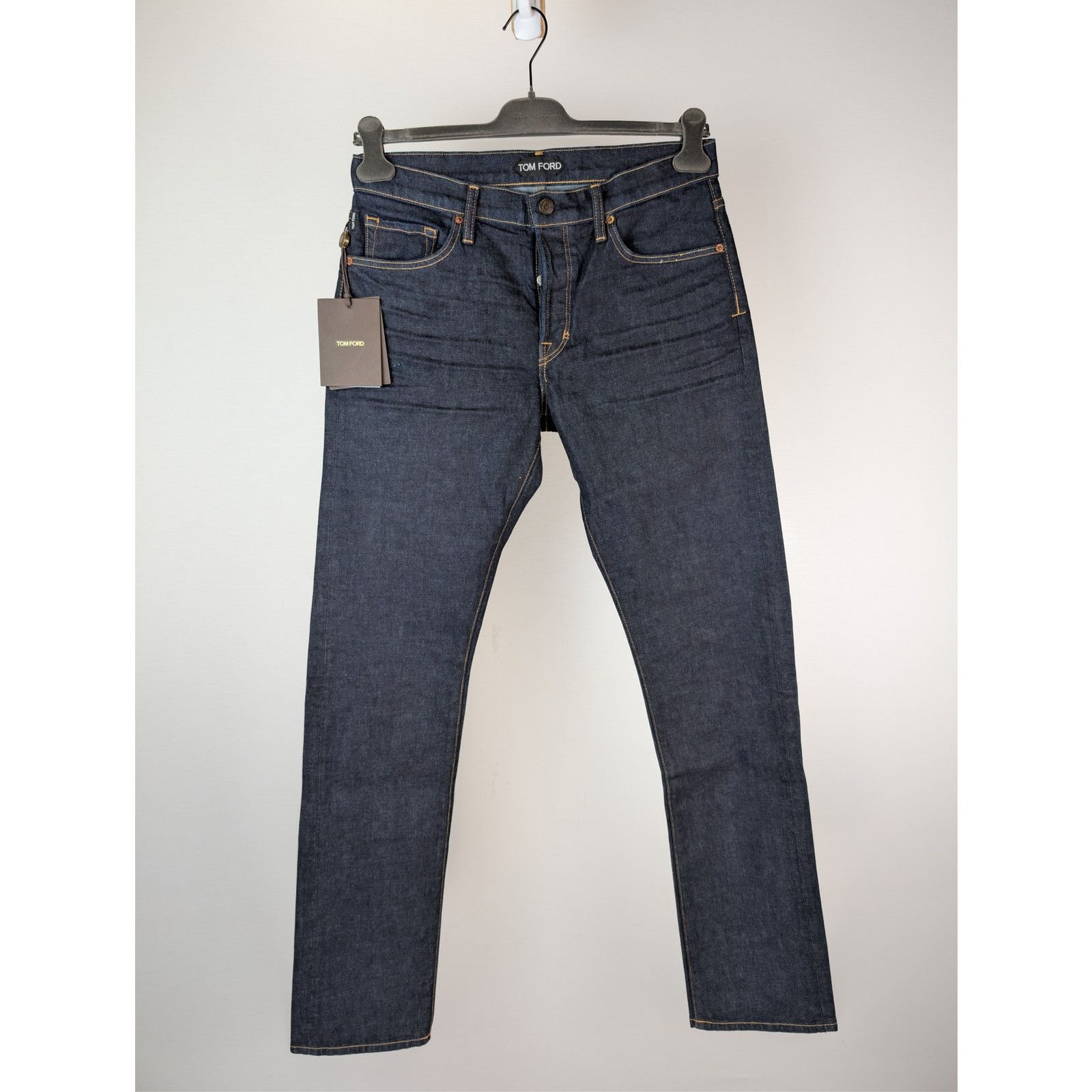 Tom Ford o1rshd1 Straight-Fit Denim Jeans in Dark Blue Size US 32 / EU 48 - 9 Thumbnail