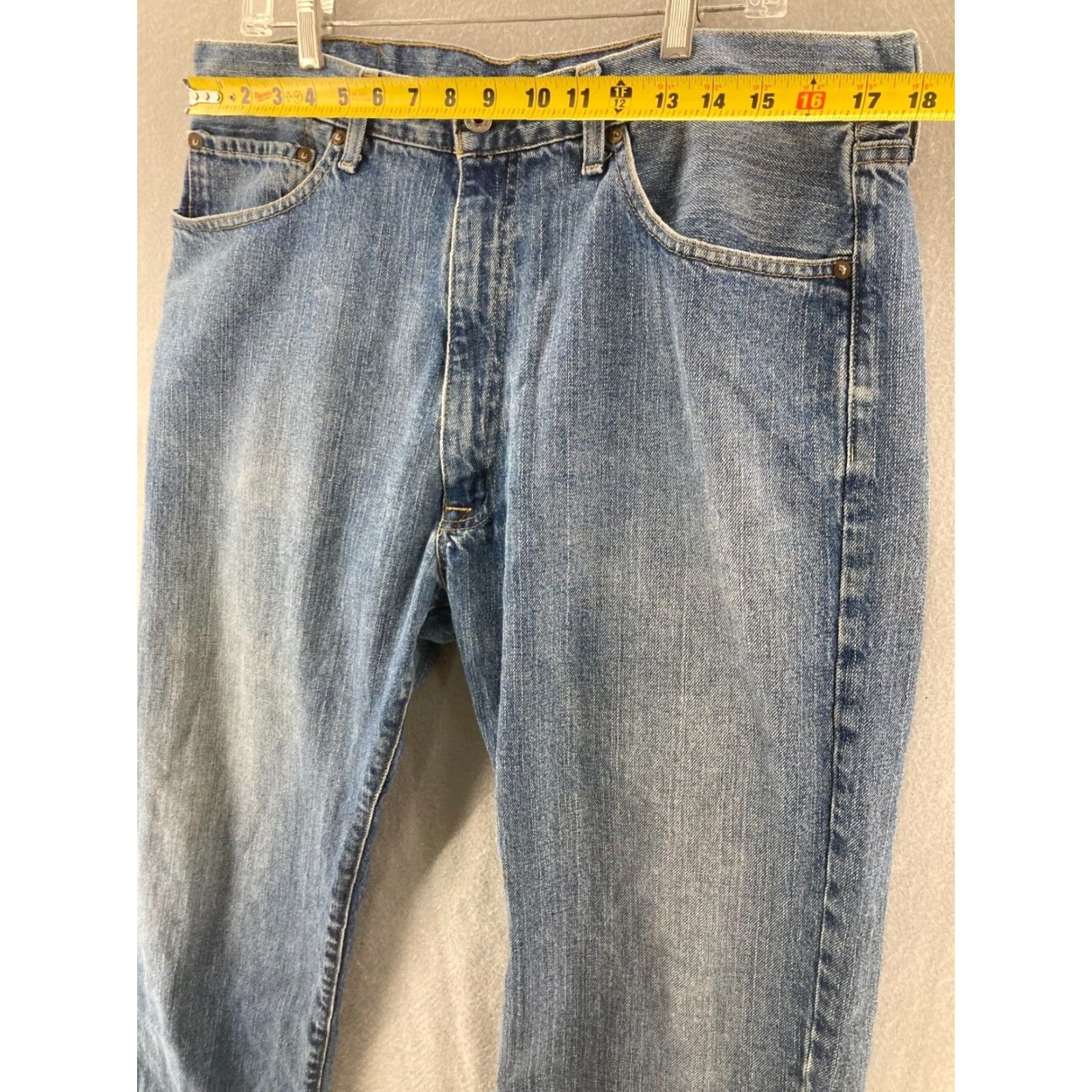 Ralph Lauren Ralph Lauren RL Hayden Jeans Mens 38x32 Jeans Men 38 Blue Cotton Denim Straight 90s Vintage No Regular Mid Rise 10-12 in 32 Inseam Size US 38 / EU 54 - 2 Thumbnail