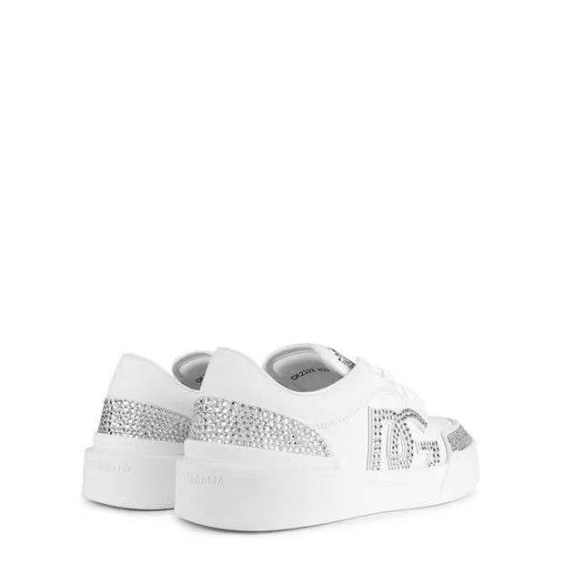 Dolce & Gabbana o1g2r1mq1024 New Roma Calfskin Trainers in White Size US 7 / IT 37 - 4 Thumbnail
