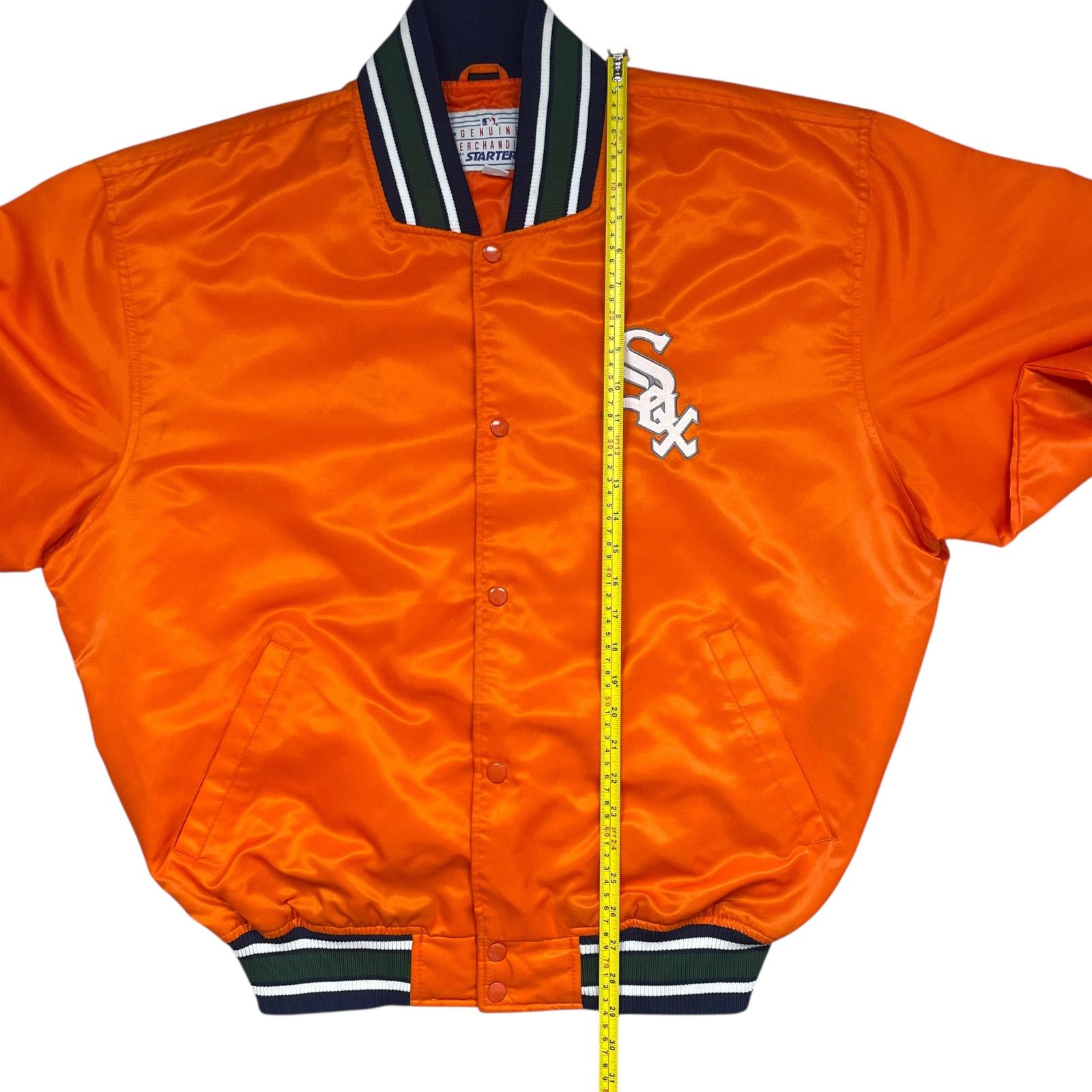 MLB RARE VTG 90s 00s CHICAGO WHITE SOX STARTER SATIN JACKET XL Size US XL / EU 56 / 4 - 12 Thumbnail