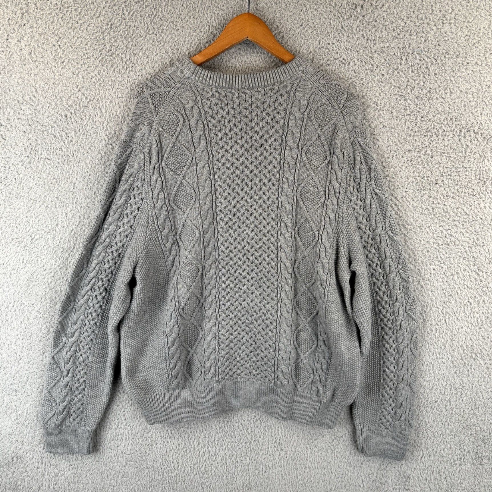 Polo Ralph Lauren Polo Ralph Lauren Sweater Mens 2XL Gray Cotton Aran Chunky Cable Knit Fisherman Shirt? Size US XXL / EU 58 / 5 - 6 Thumbnail