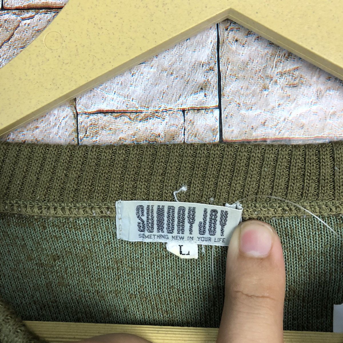 Homespun Knitwear × Japanese Brand Sunday Joy Green Knitwear #A675 Size M / US 6-8 / IT 42-44 - 10 Thumbnail